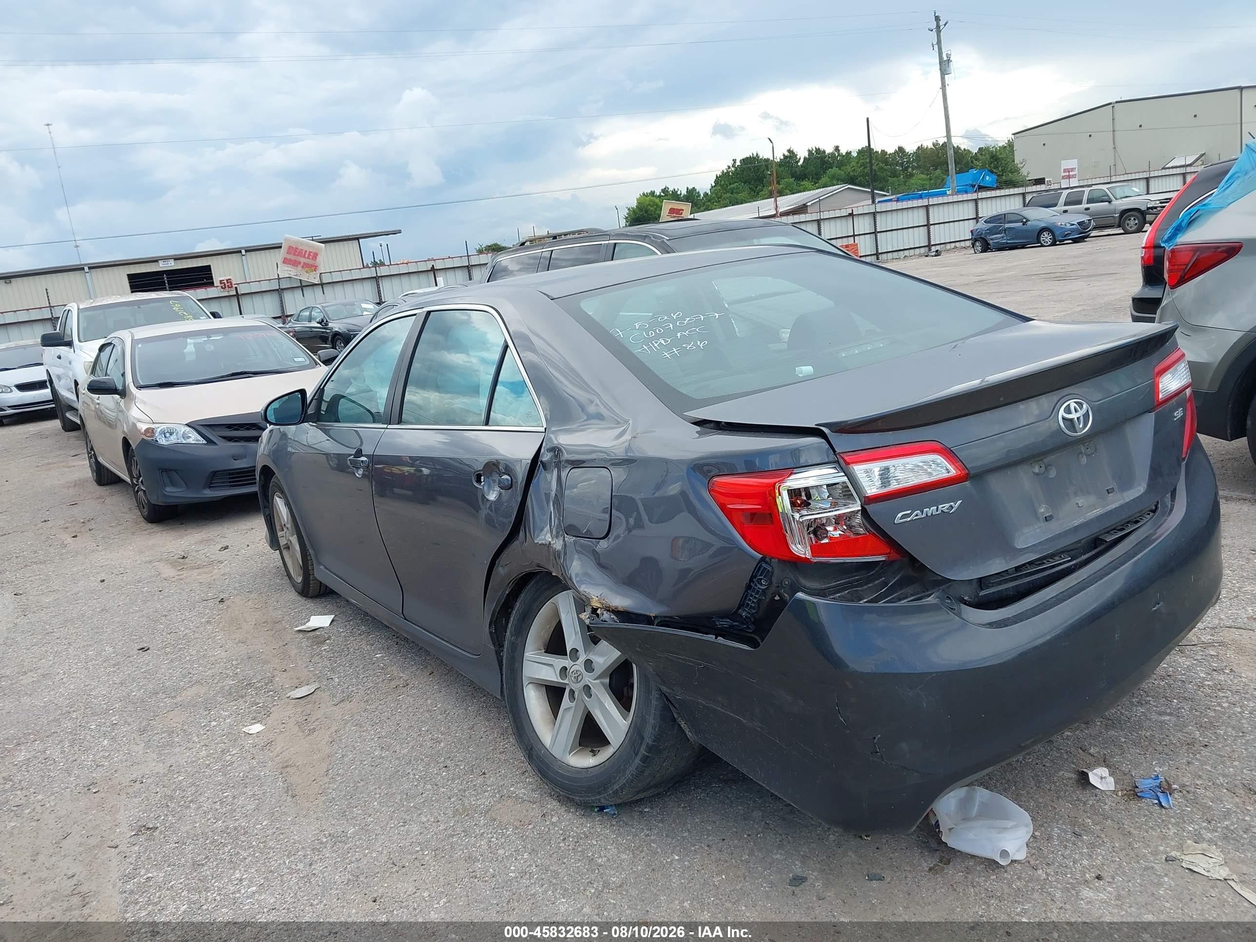2014 Toyota Camry Se Gray vin: 4T1BF1FK5EU314728