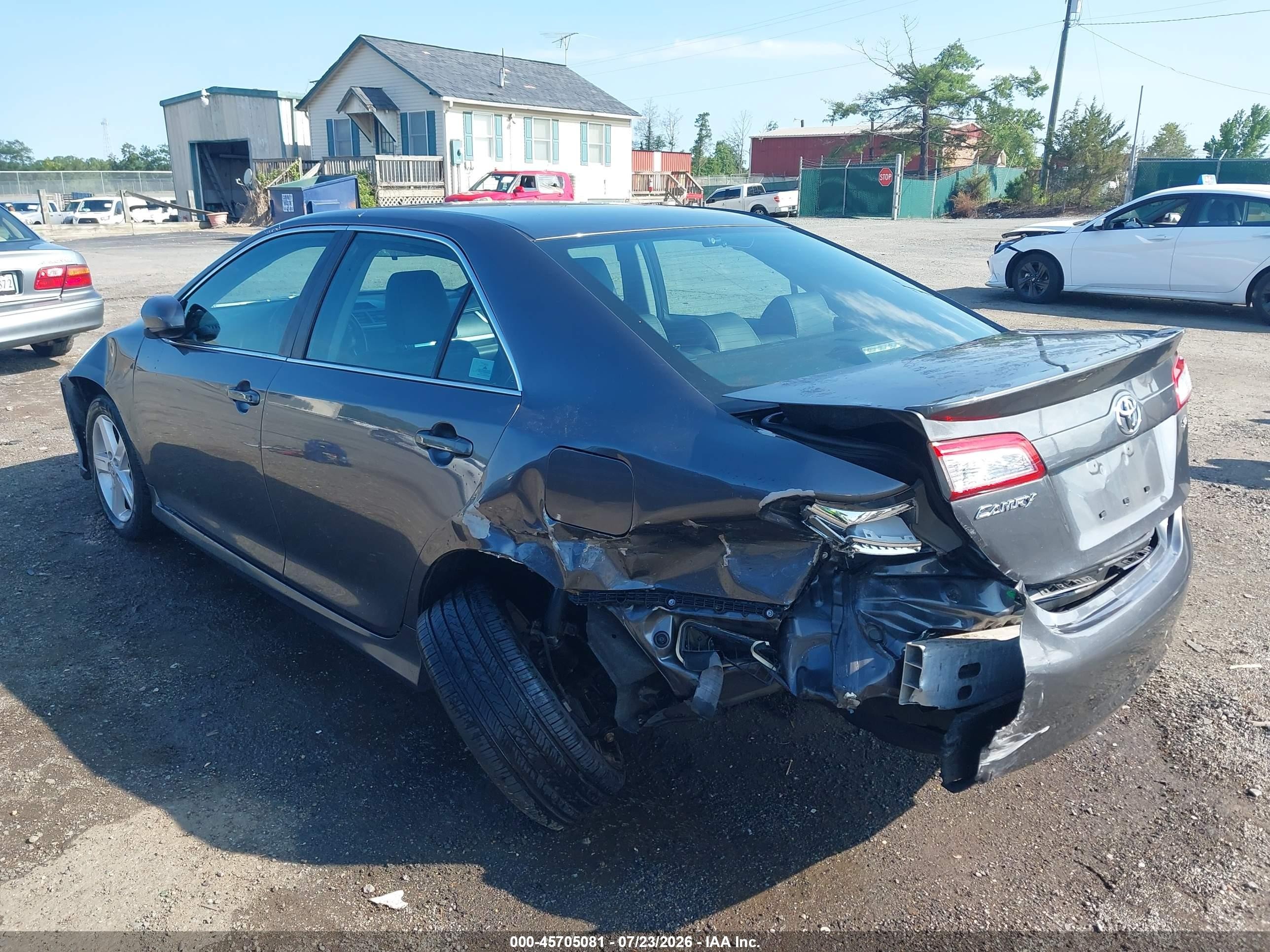 2014 Toyota Camry Se Серый vin: 4T1BF1FK5EU321100