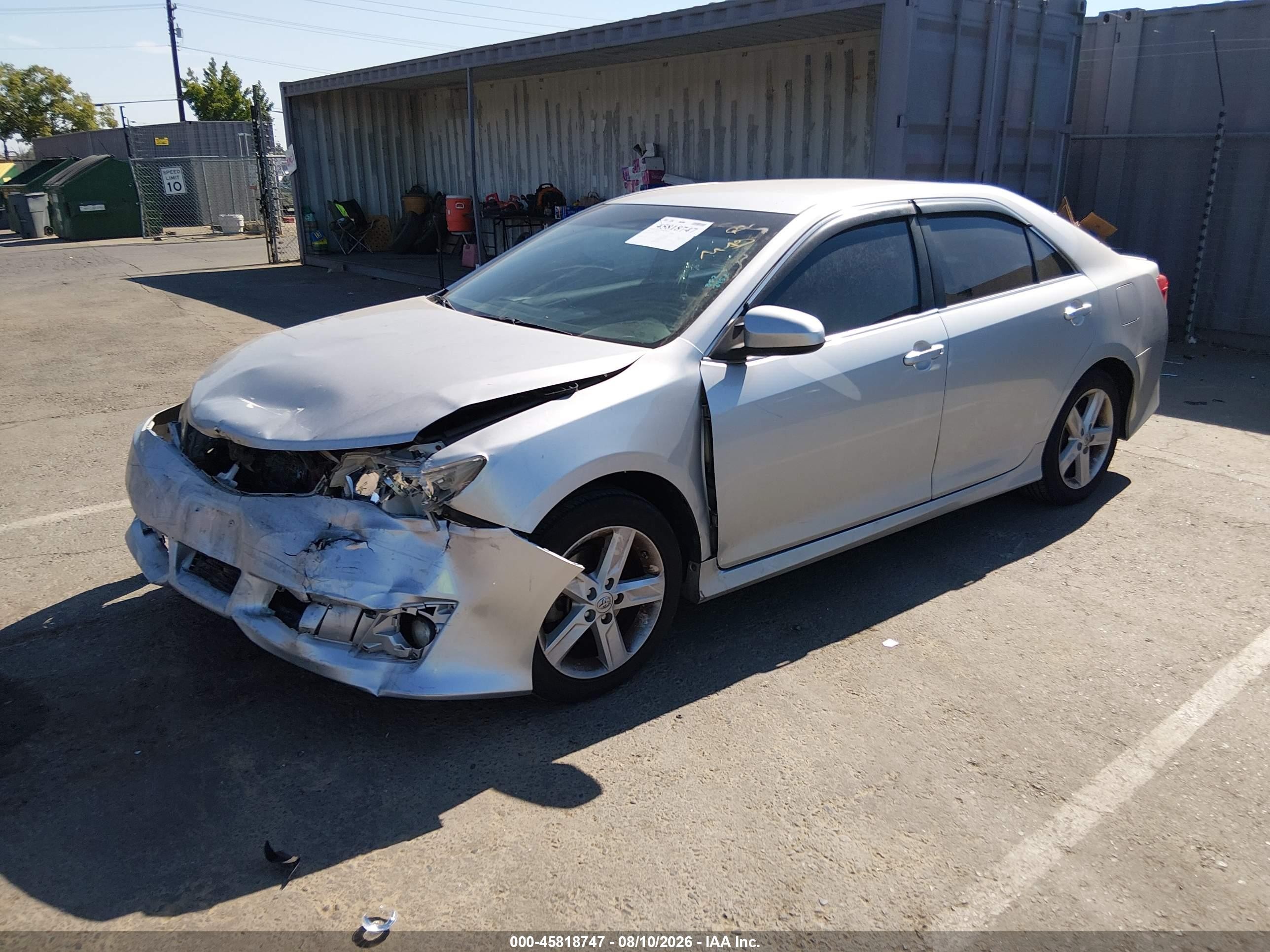 2014 Toyota Camry Se Silver vin: 4T1BF1FK5EU324515