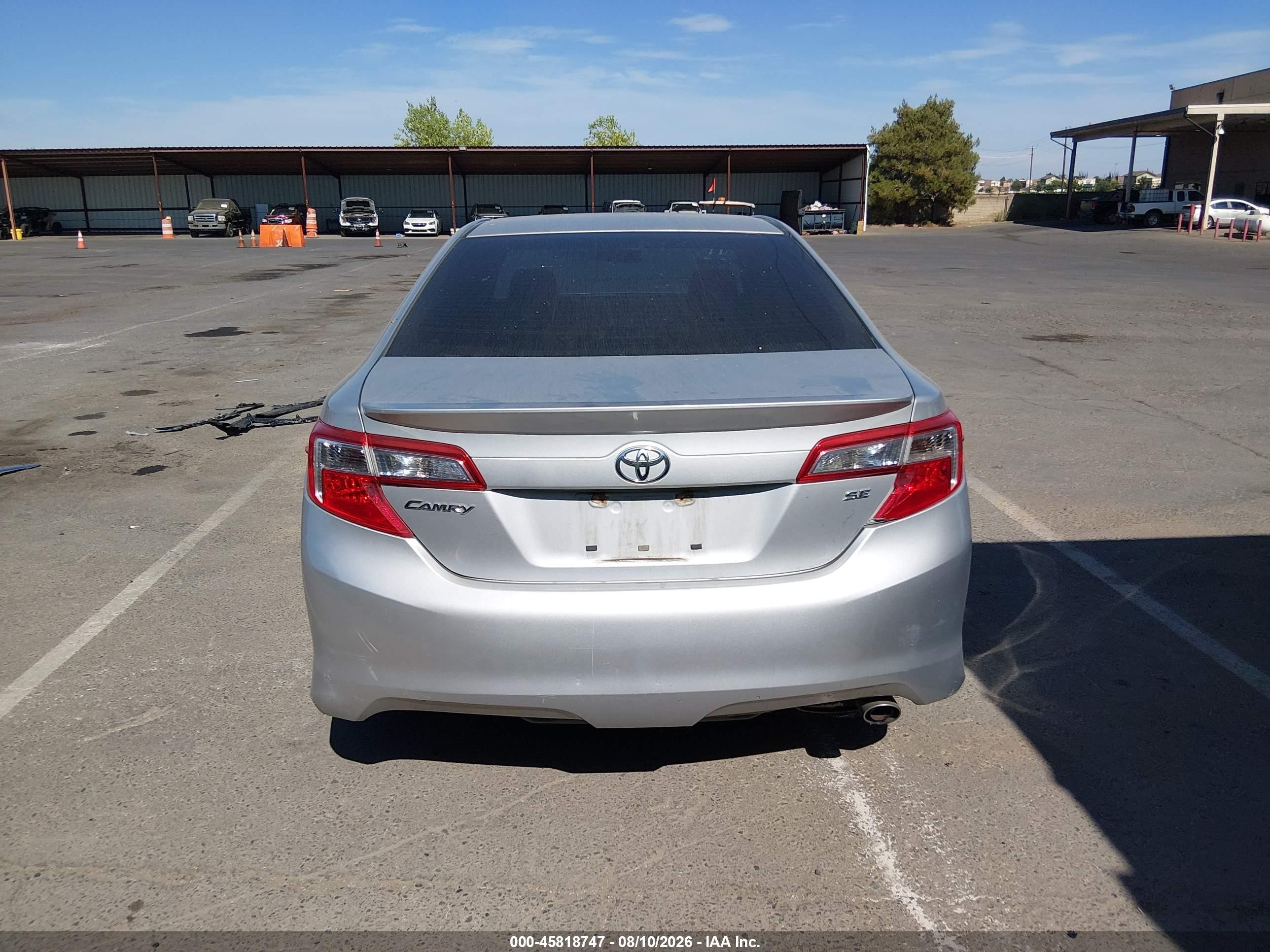 2014 Toyota Camry Se Silver vin: 4T1BF1FK5EU324515