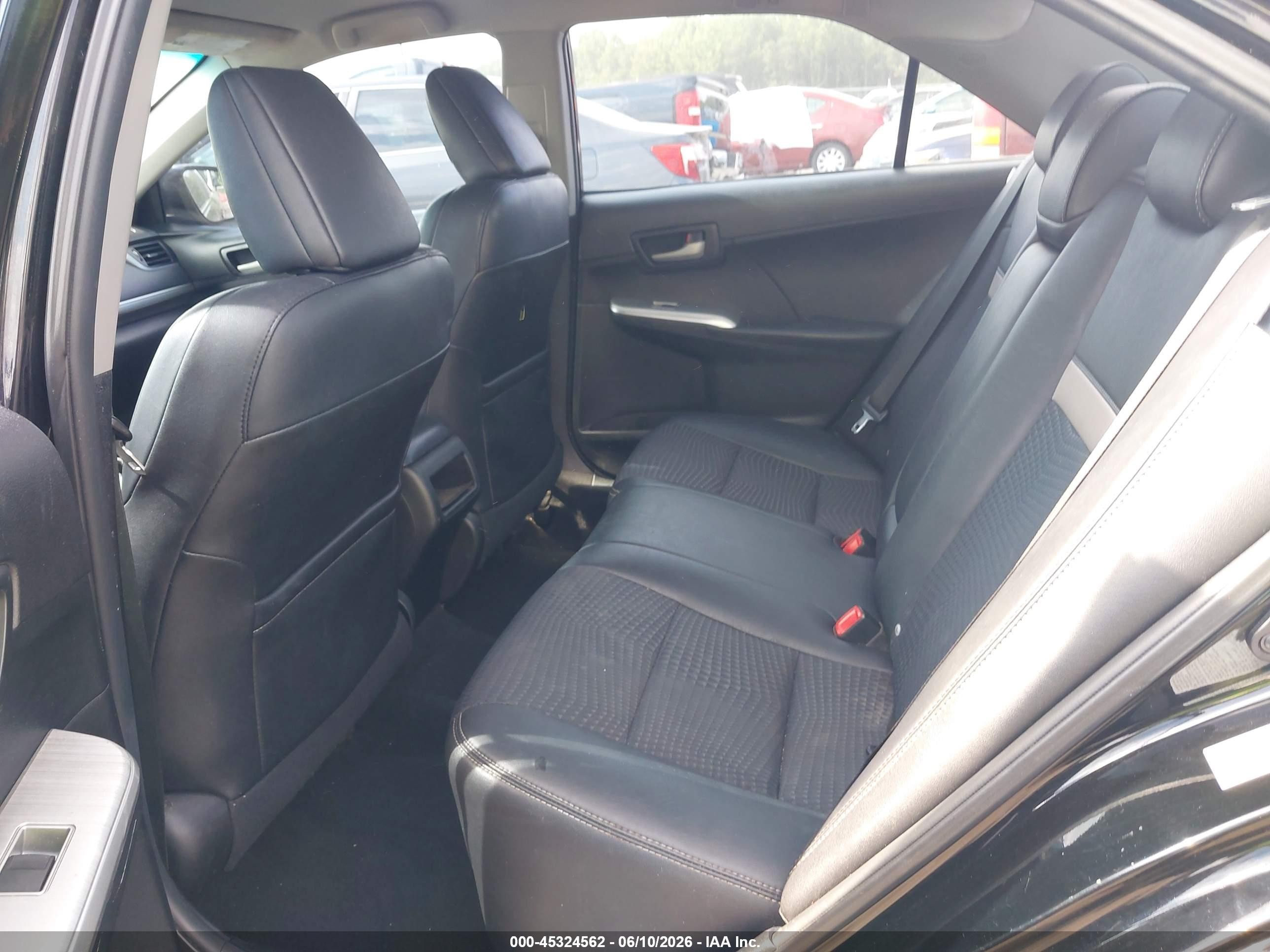 2014 Toyota Camry Se Black vin: 4T1BF1FK5EU328418