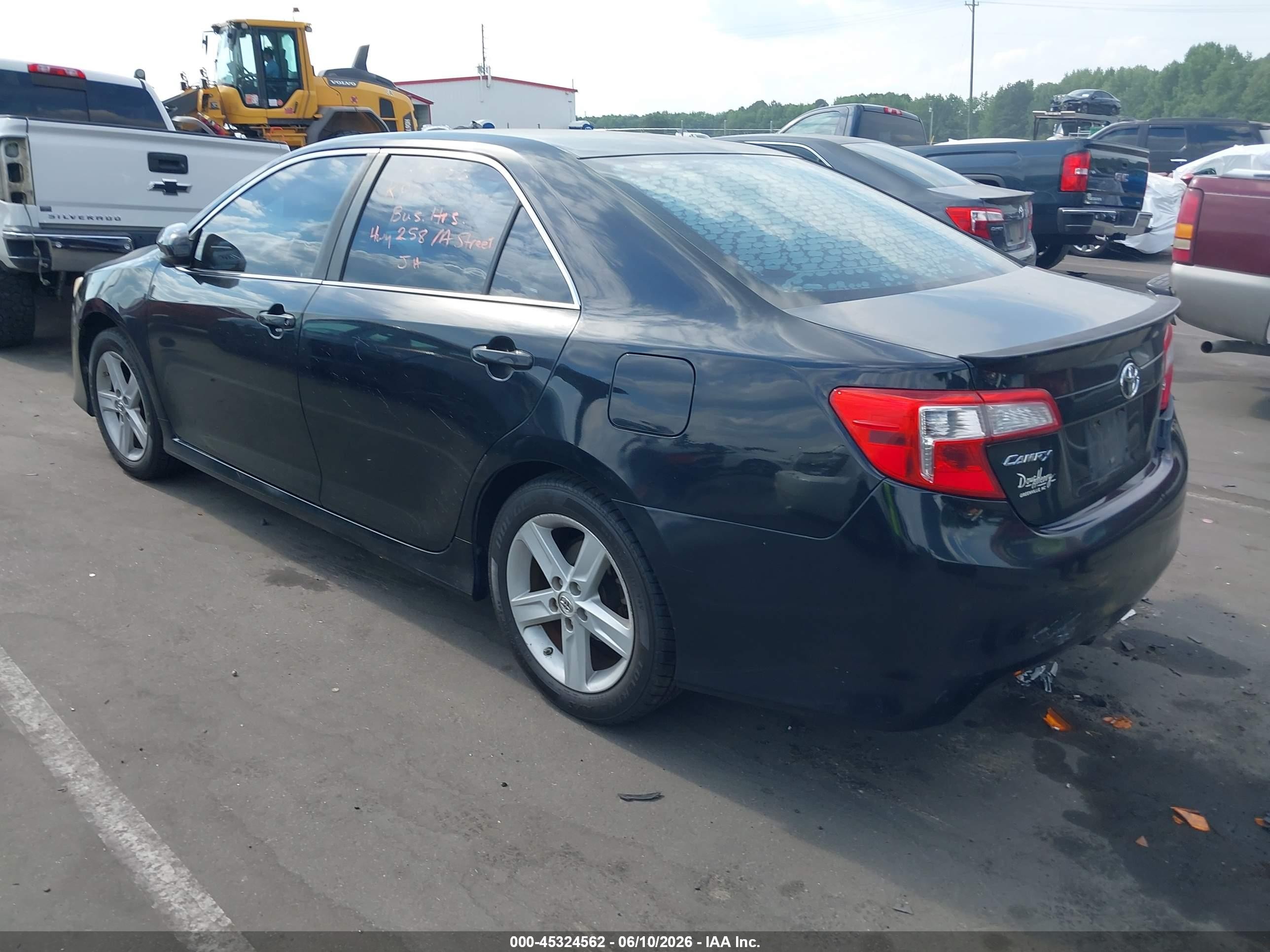 2014 Toyota Camry Se Black vin: 4T1BF1FK5EU328418