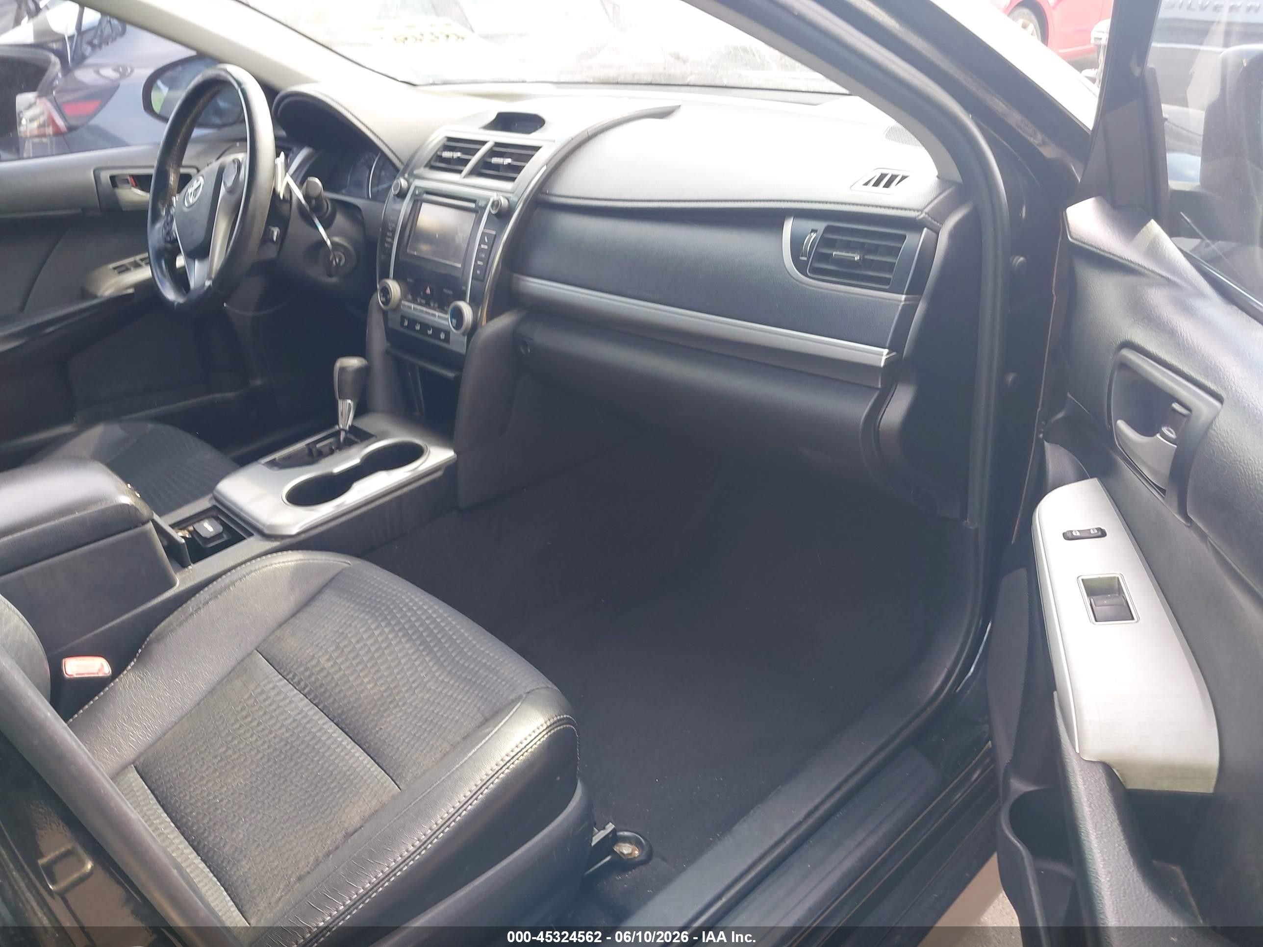 2014 Toyota Camry Se Black vin: 4T1BF1FK5EU328418