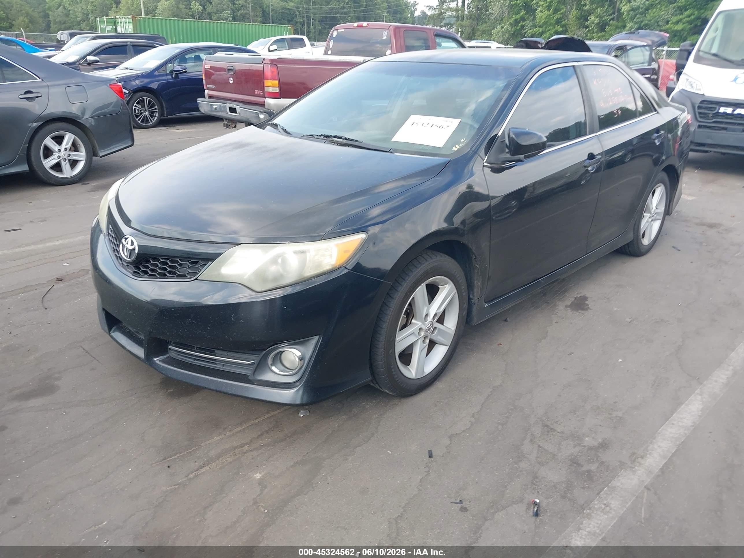 2014 Toyota Camry Se Black vin: 4T1BF1FK5EU328418