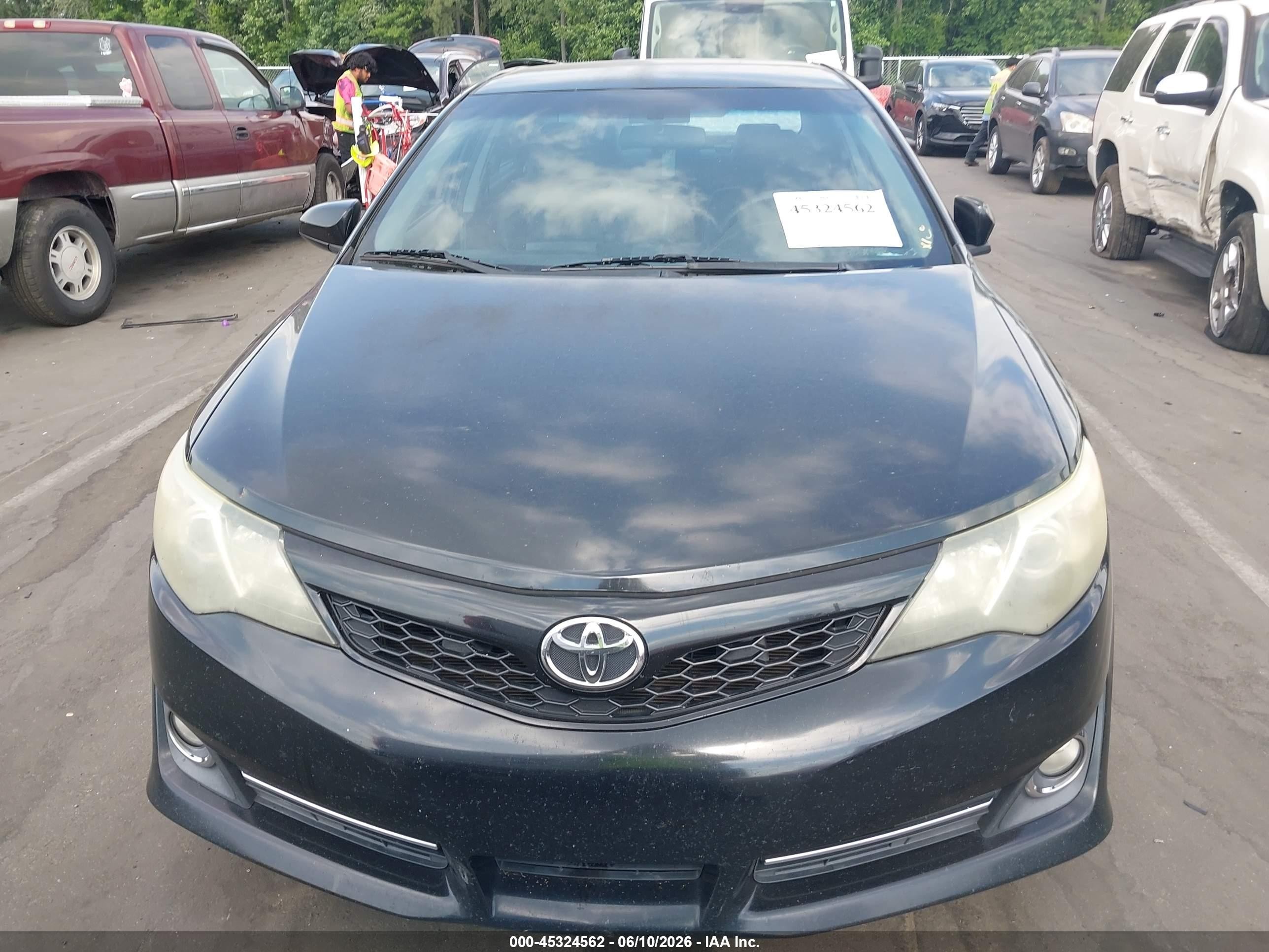2014 Toyota Camry Se Black vin: 4T1BF1FK5EU328418