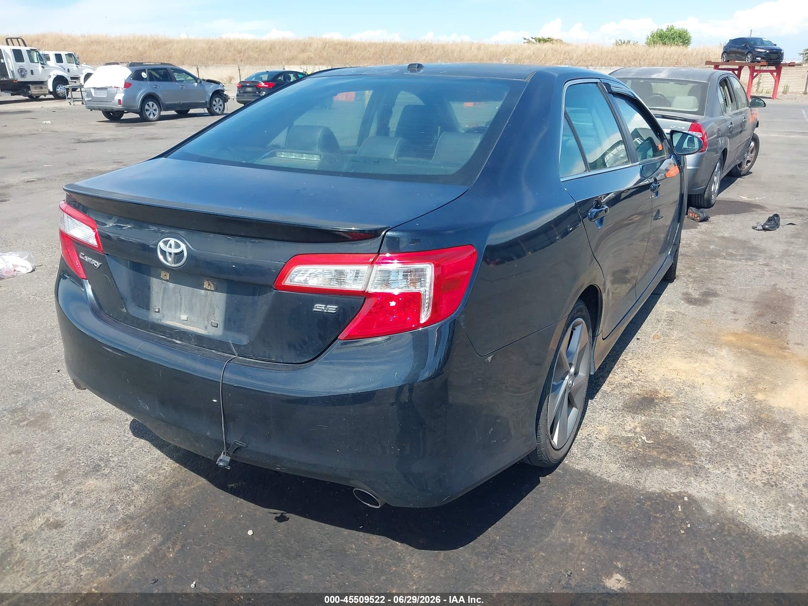 2014 Toyota Camry Se Sport Blue vin: 4T1BF1FK5EU337362