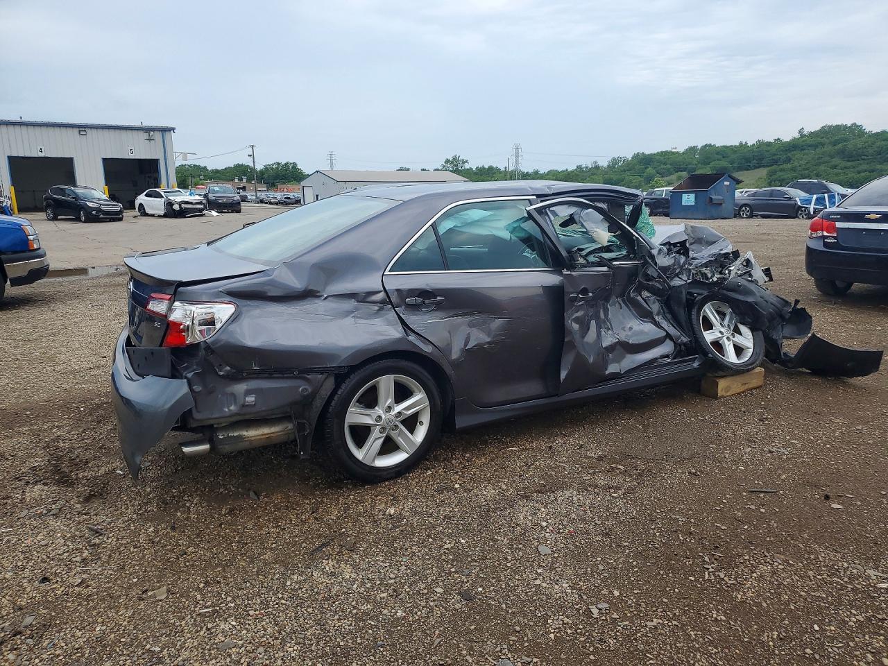 2014 Toyota Camry Se Серый vin: 4T1BF1FK5EU341332