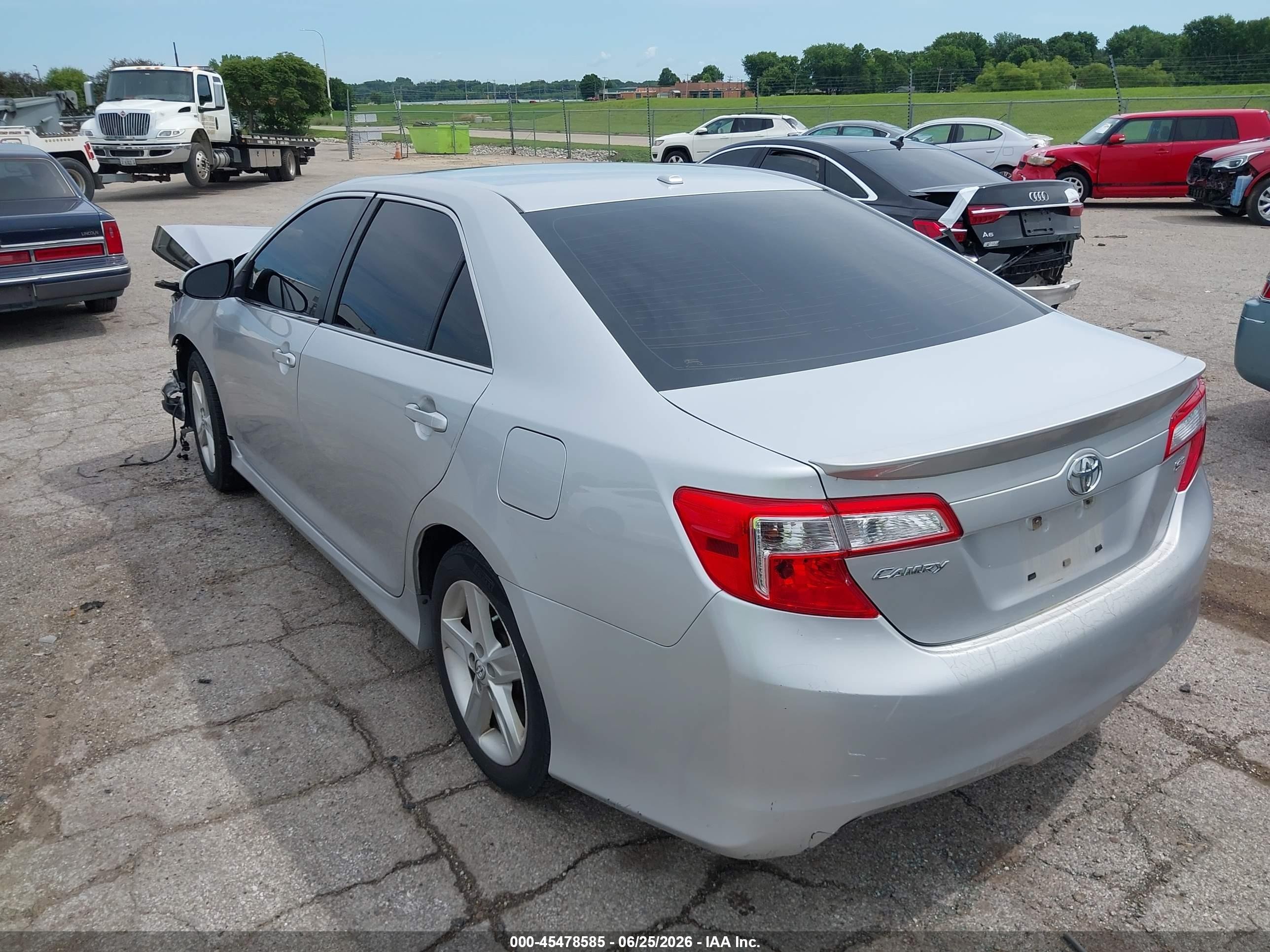 2014 Toyota Camry Se Silver vin: 4T1BF1FK5EU342867
