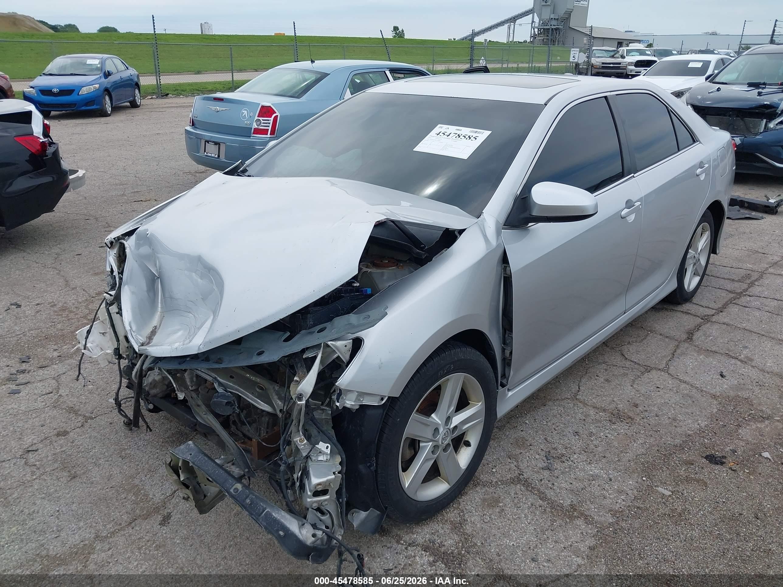 2014 Toyota Camry Se Silver vin: 4T1BF1FK5EU342867