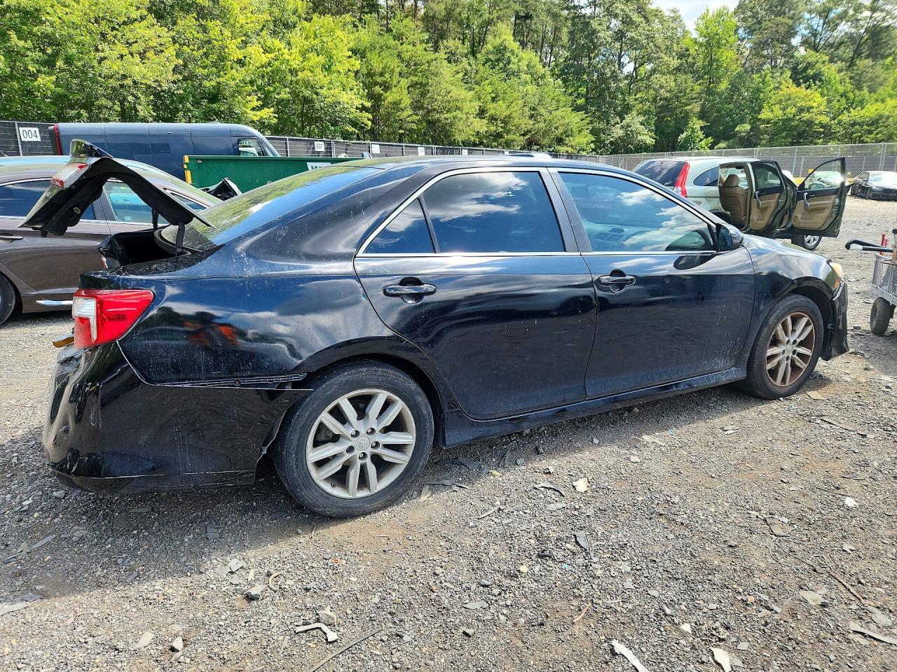 2014 Toyota Camry Se Black vin: 4T1BF1FK5EU347602