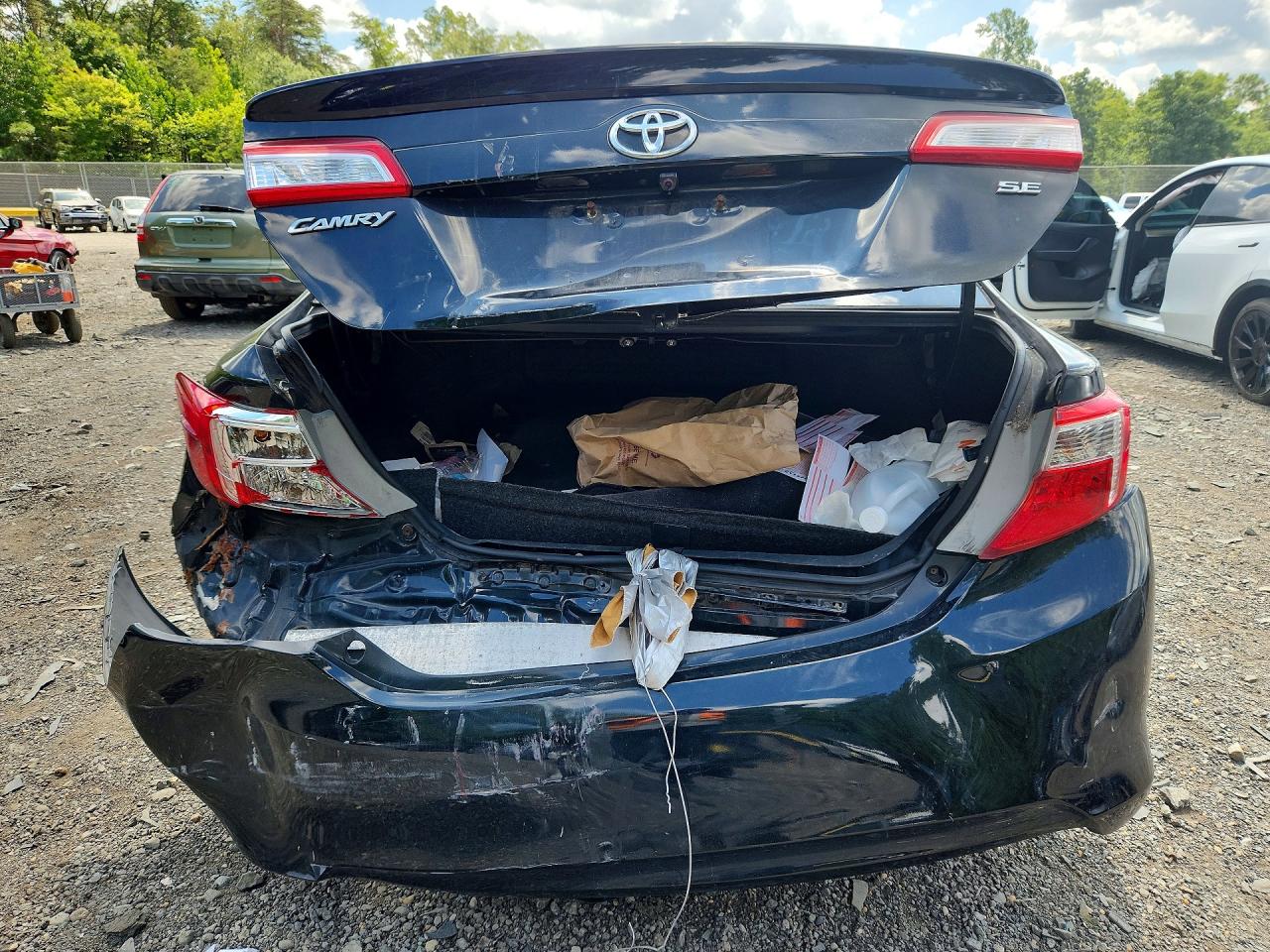2014 Toyota Camry Se Black vin: 4T1BF1FK5EU347602