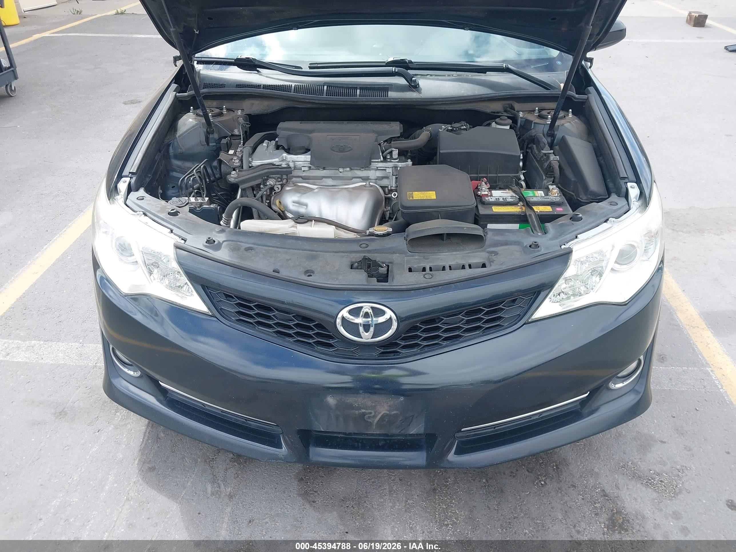 2014 Toyota Camry Se Sport Black vin: 4T1BF1FK5EU348443