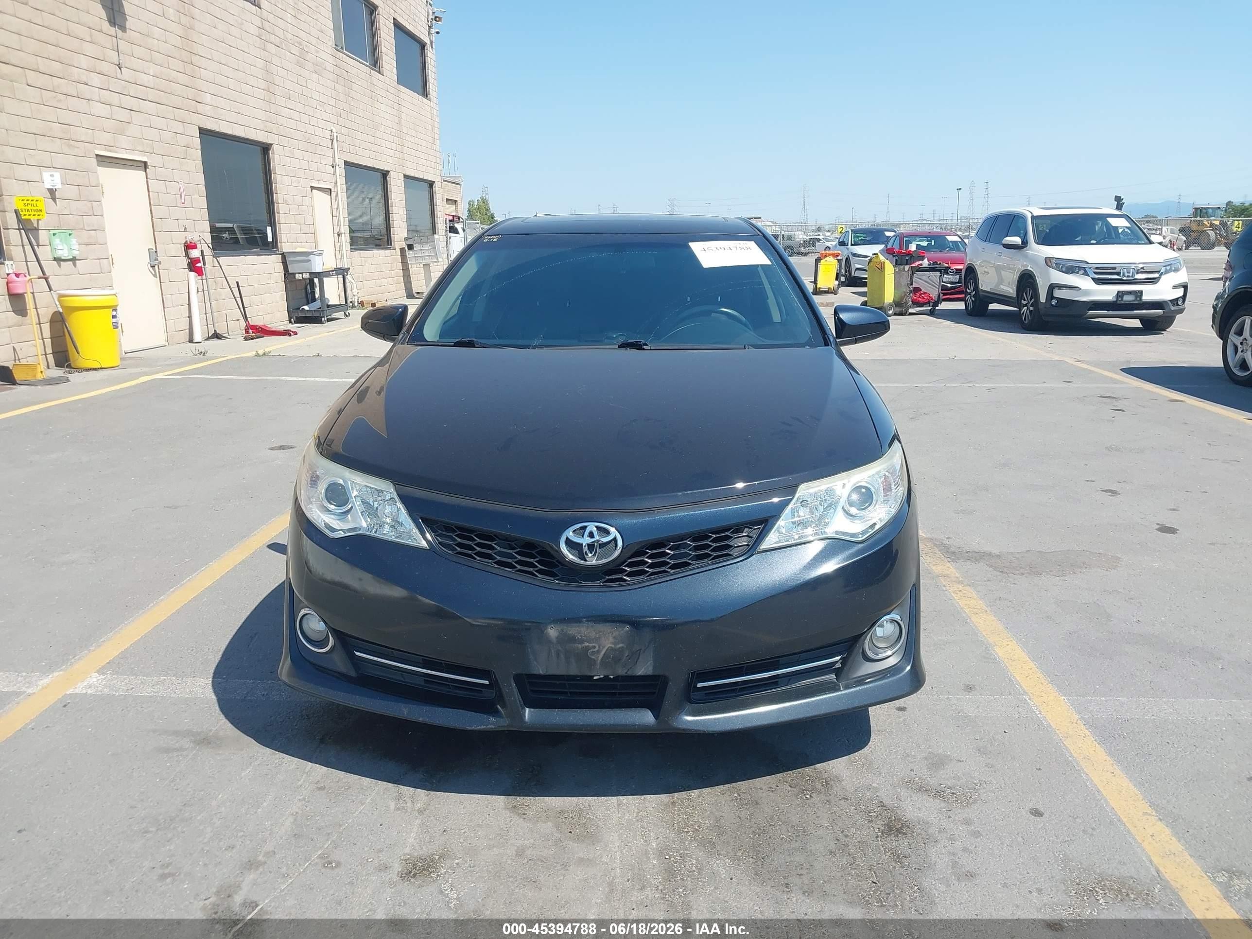 2014 Toyota Camry Se Sport Black vin: 4T1BF1FK5EU348443