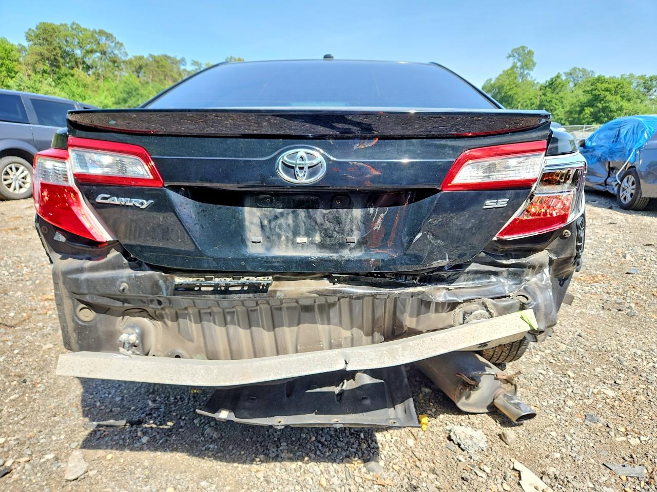 2014 Toyota Camry Se Black vin: 4T1BF1FK5EU349494