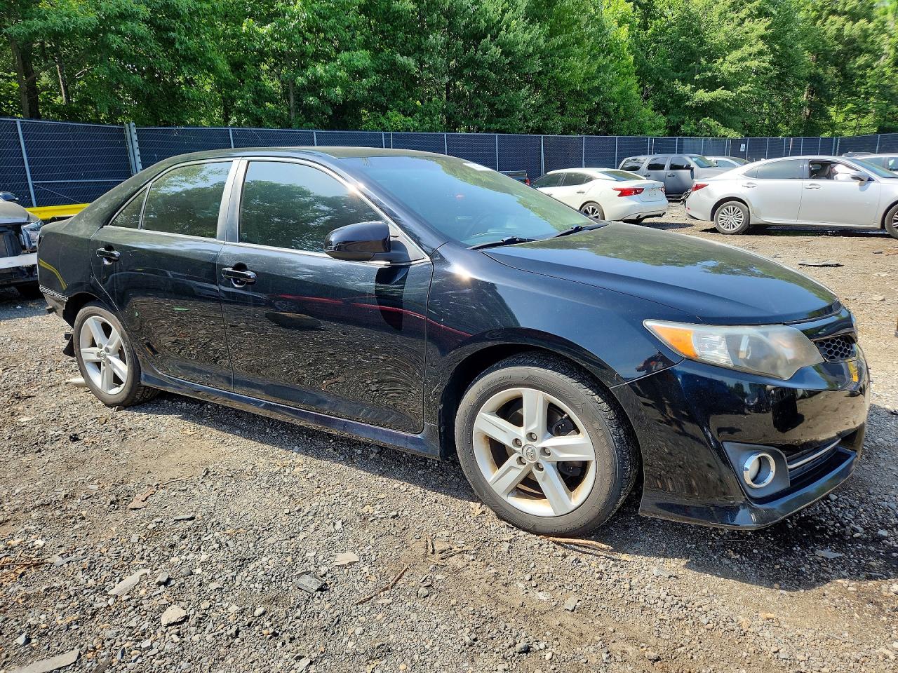 2014 Toyota Camry Se Black vin: 4T1BF1FK5EU349494