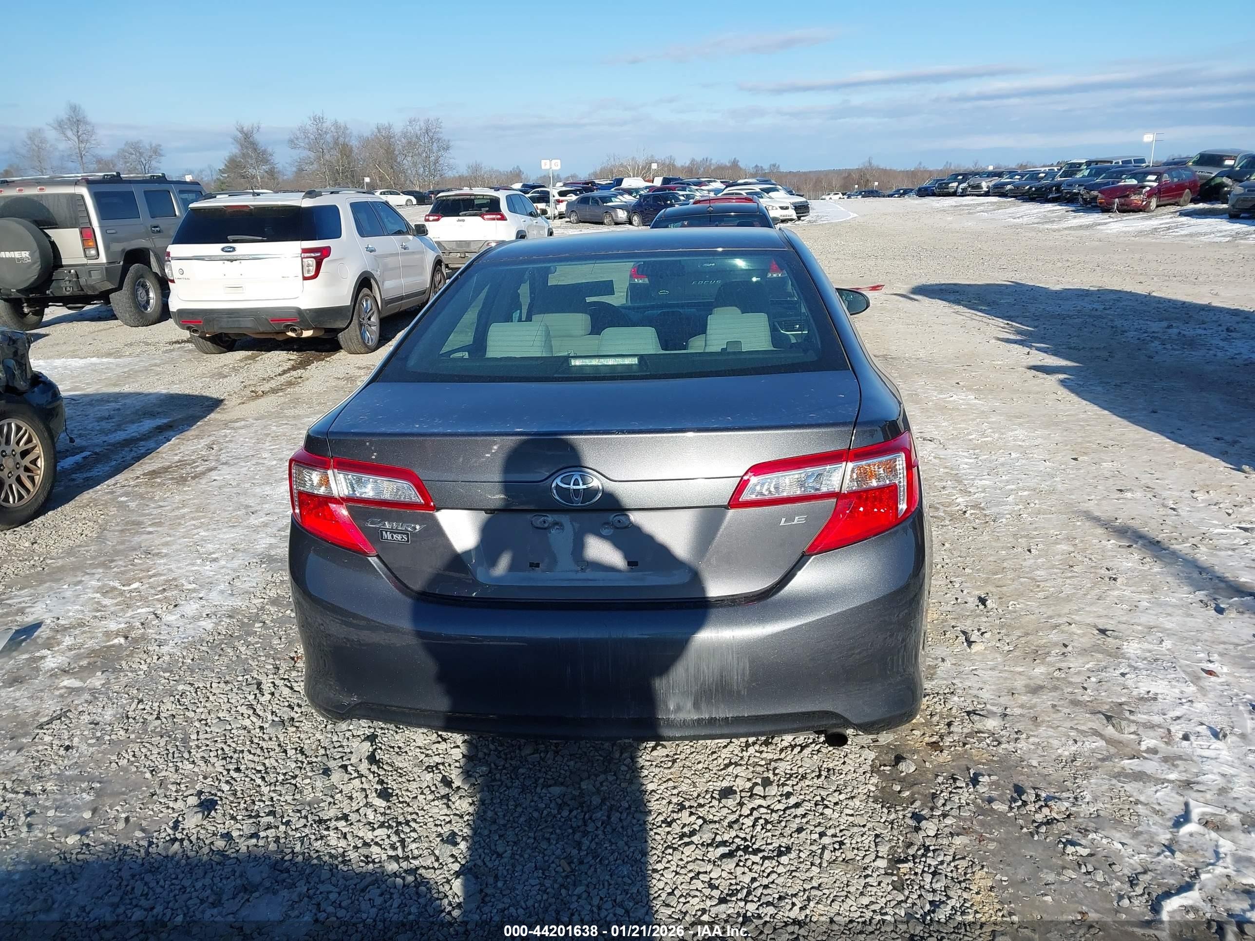 2014 Toyota Camry Le Black vin: 4T1BF1FK5EU354663