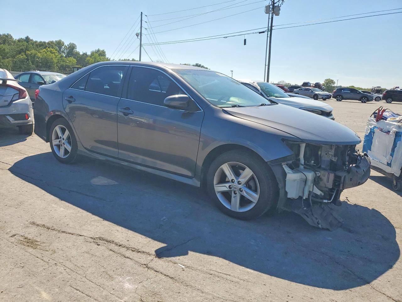 2014 Toyota Camry Se Gray vin: 4T1BF1FK5EU366327