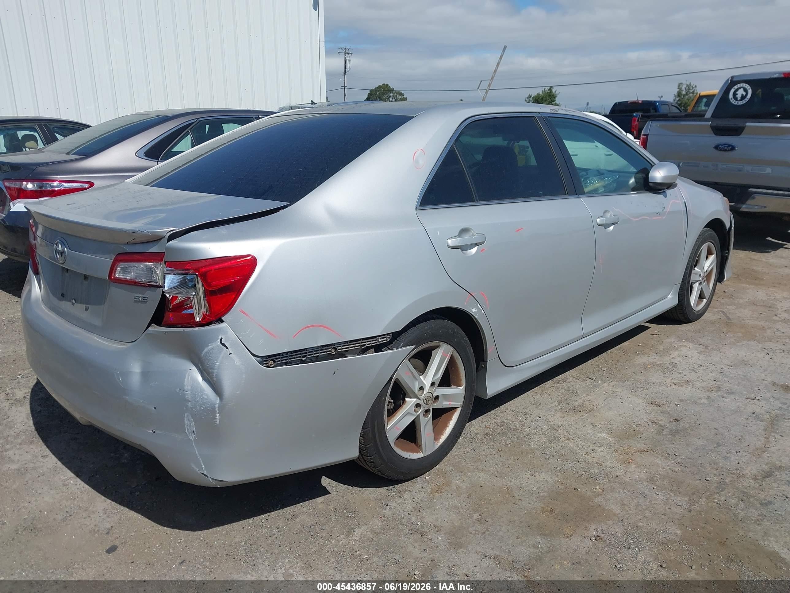2014 Toyota Camry Se Gray vin: 4T1BF1FK5EU381278