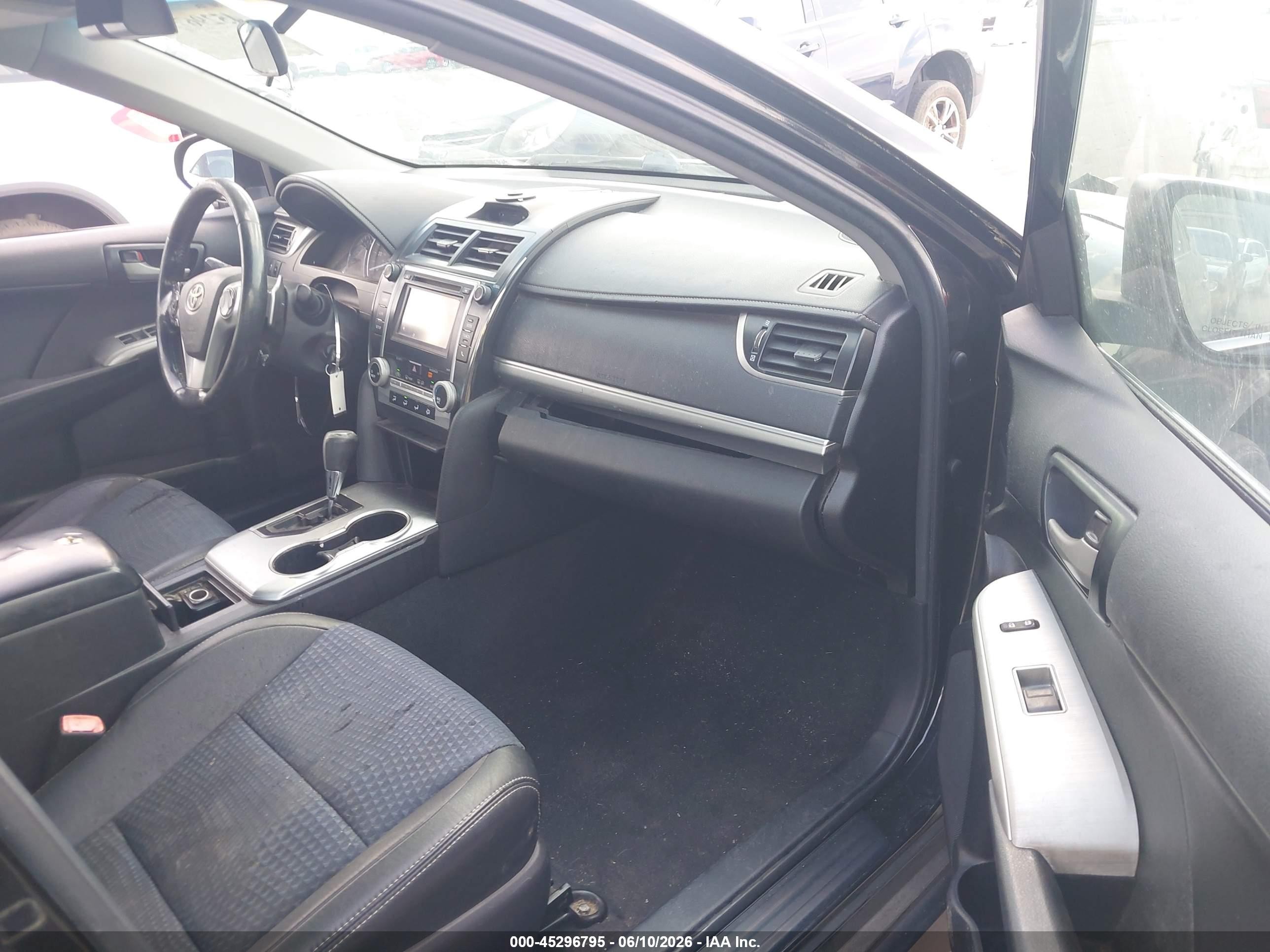 2014 Toyota Camry Se Black vin: 4T1BF1FK5EU382835