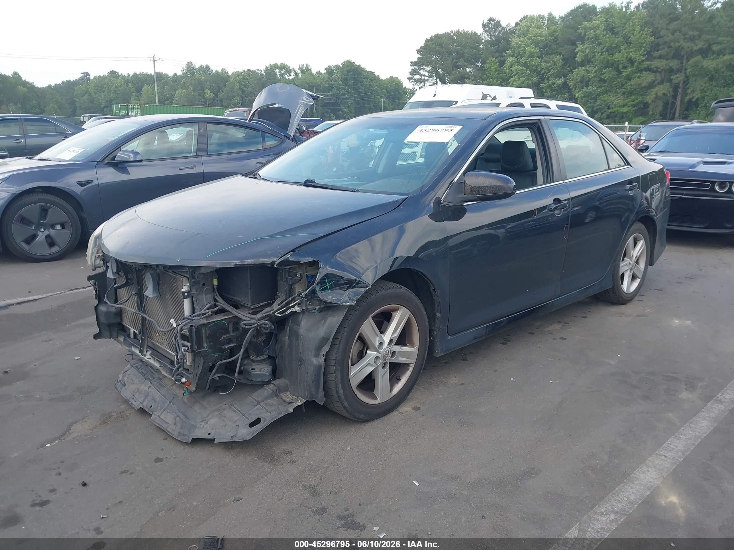 2014 Toyota Camry Se Black vin: 4T1BF1FK5EU382835