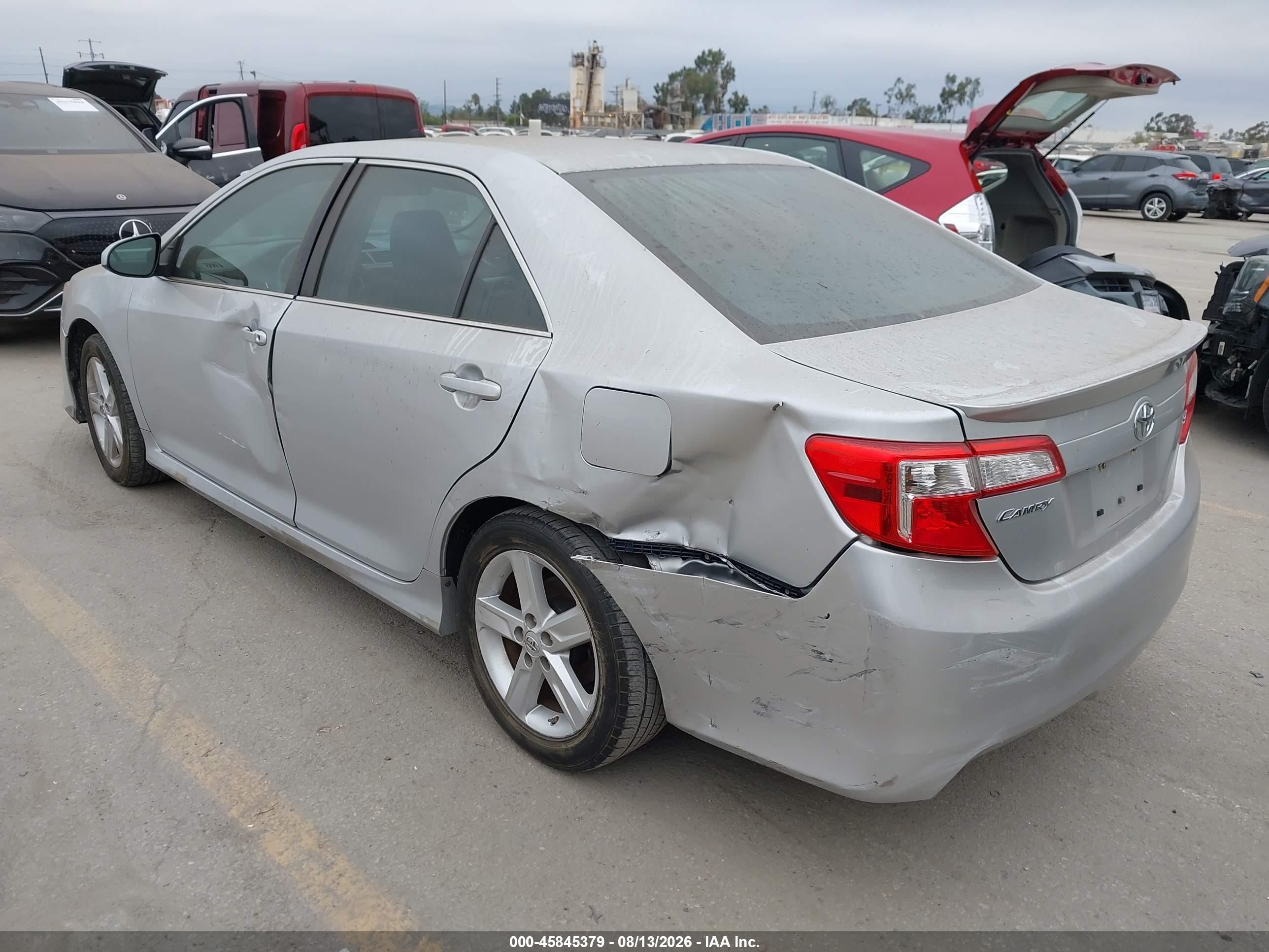 2014 Toyota Camry Se Silver vin: 4T1BF1FK5EU394547