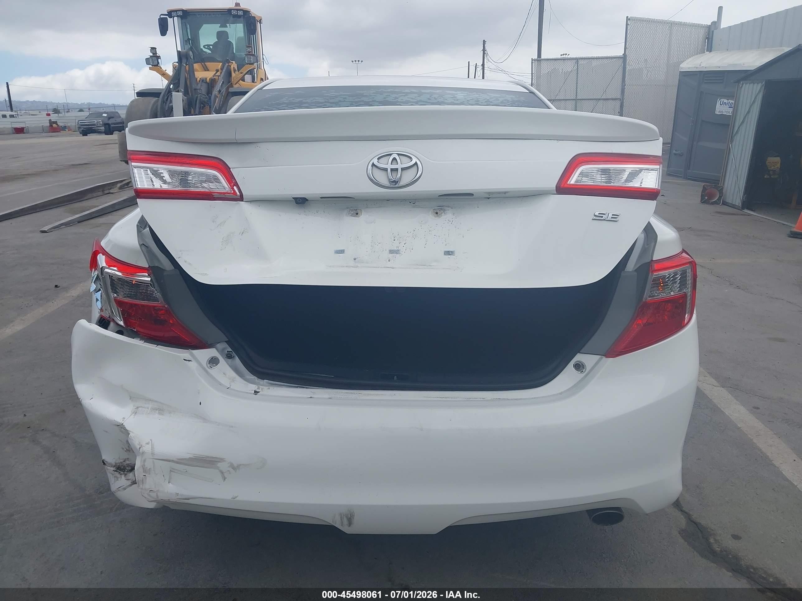 2014 Toyota Camry Se Белый vin: 4T1BF1FK5EU399165