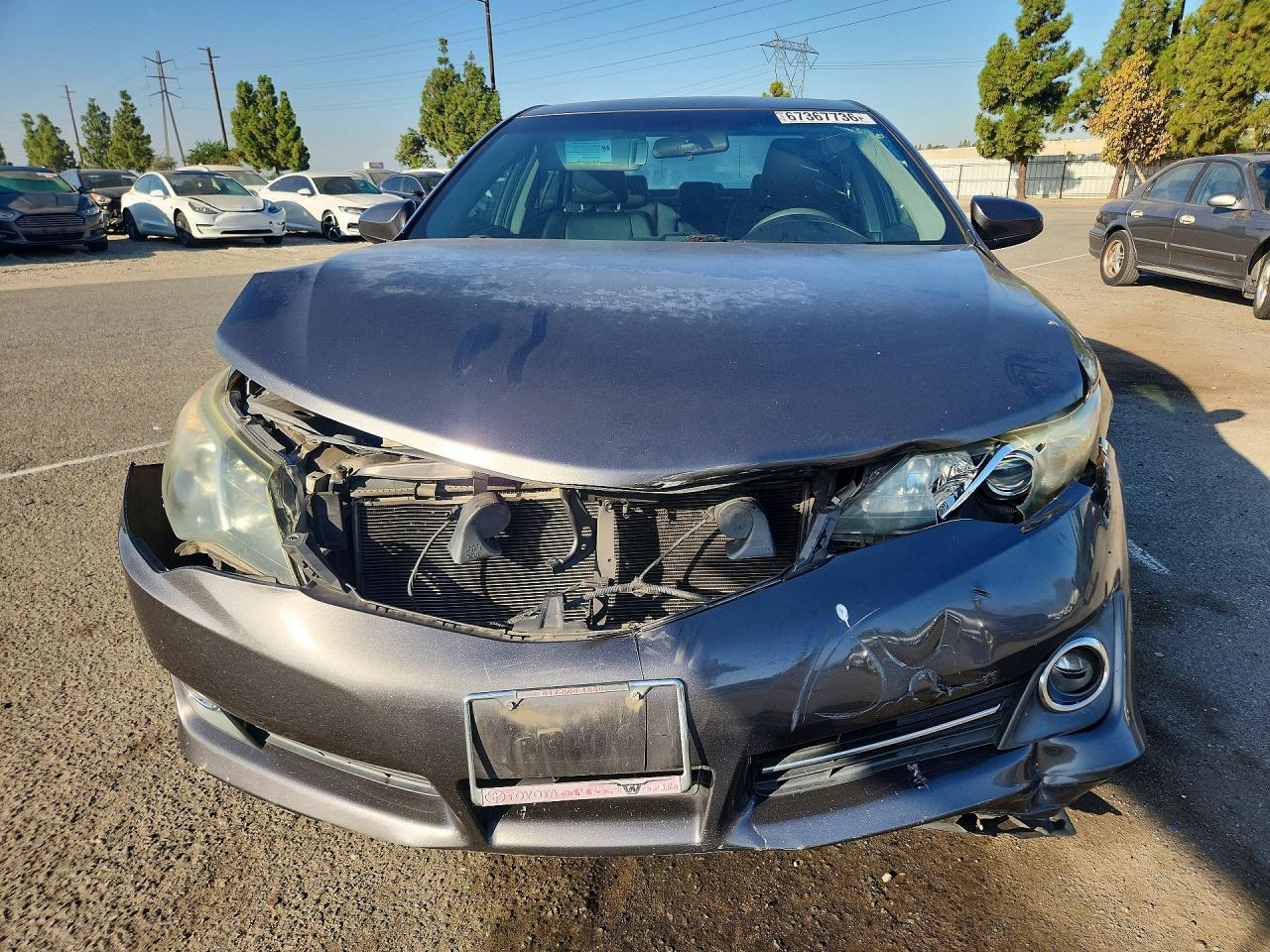 2014 Toyota Camry Se Gray vin: 4T1BF1FK5EU400329