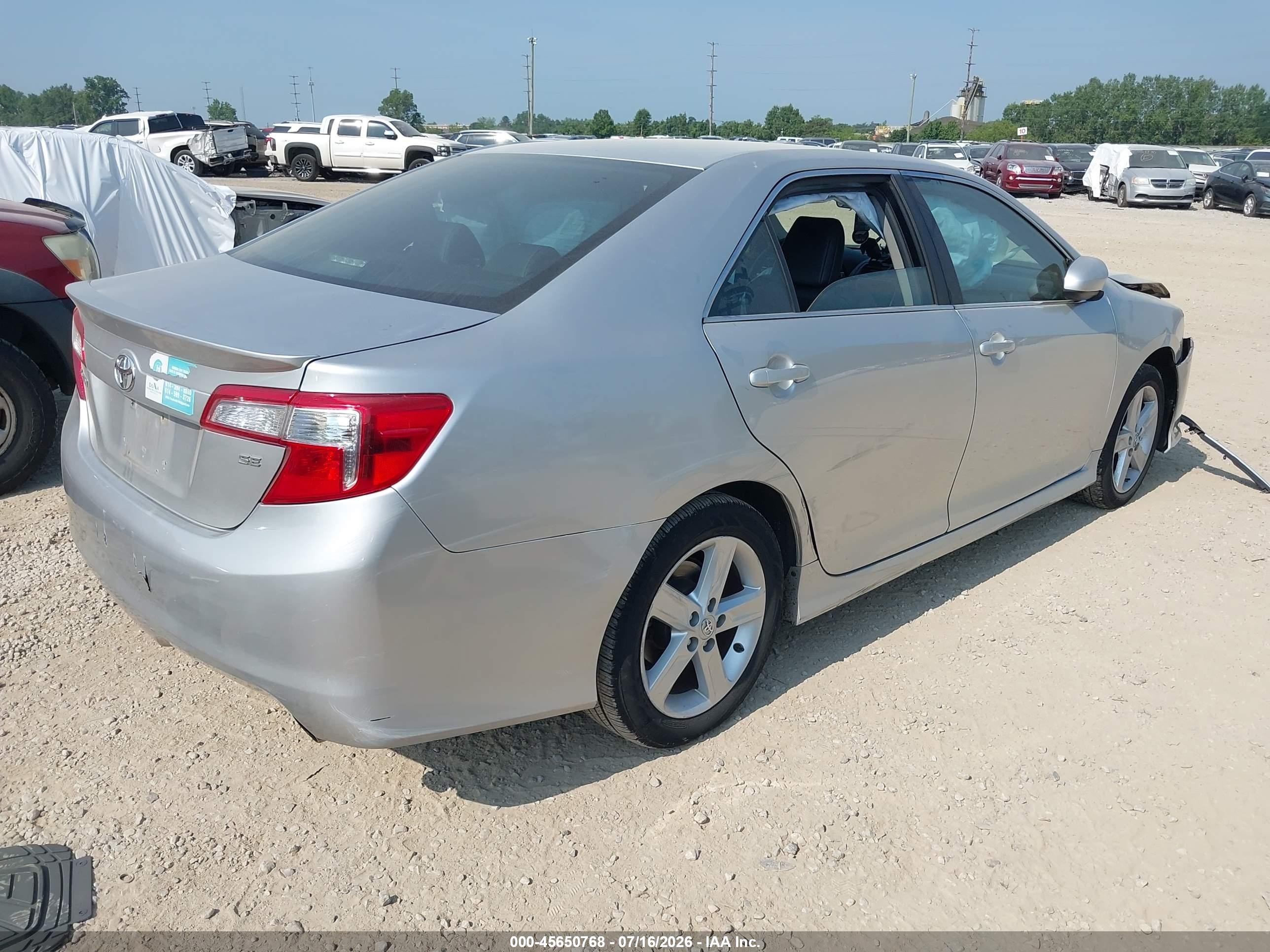 2014 Toyota Camry Se Silver vin: 4T1BF1FK5EU407653