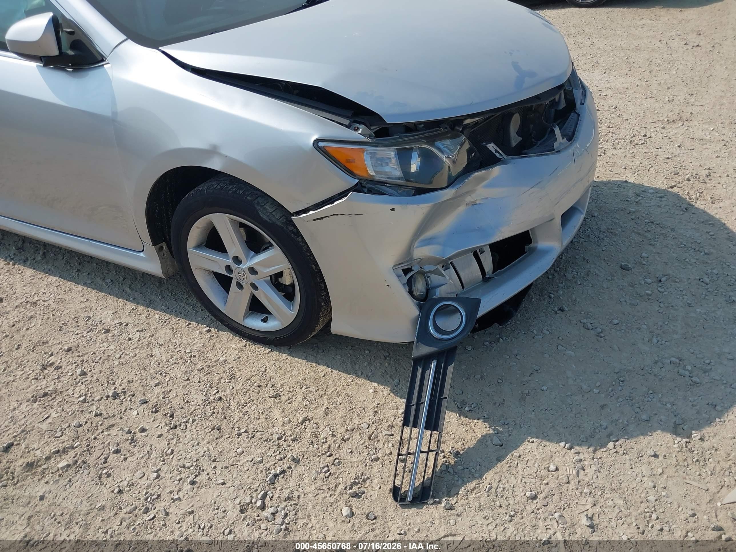 2014 Toyota Camry Se Silver vin: 4T1BF1FK5EU407653
