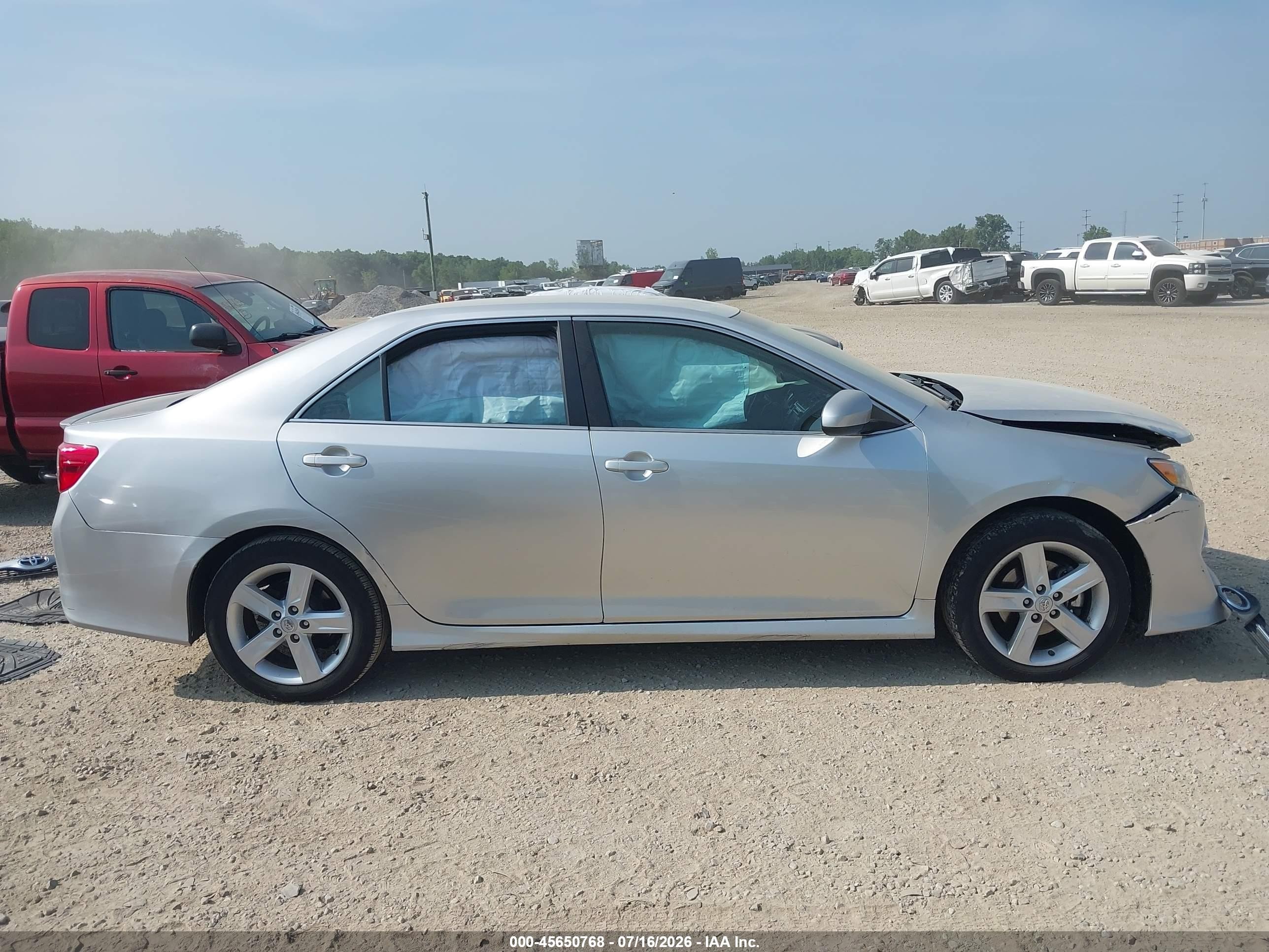 2014 Toyota Camry Se Silver vin: 4T1BF1FK5EU407653