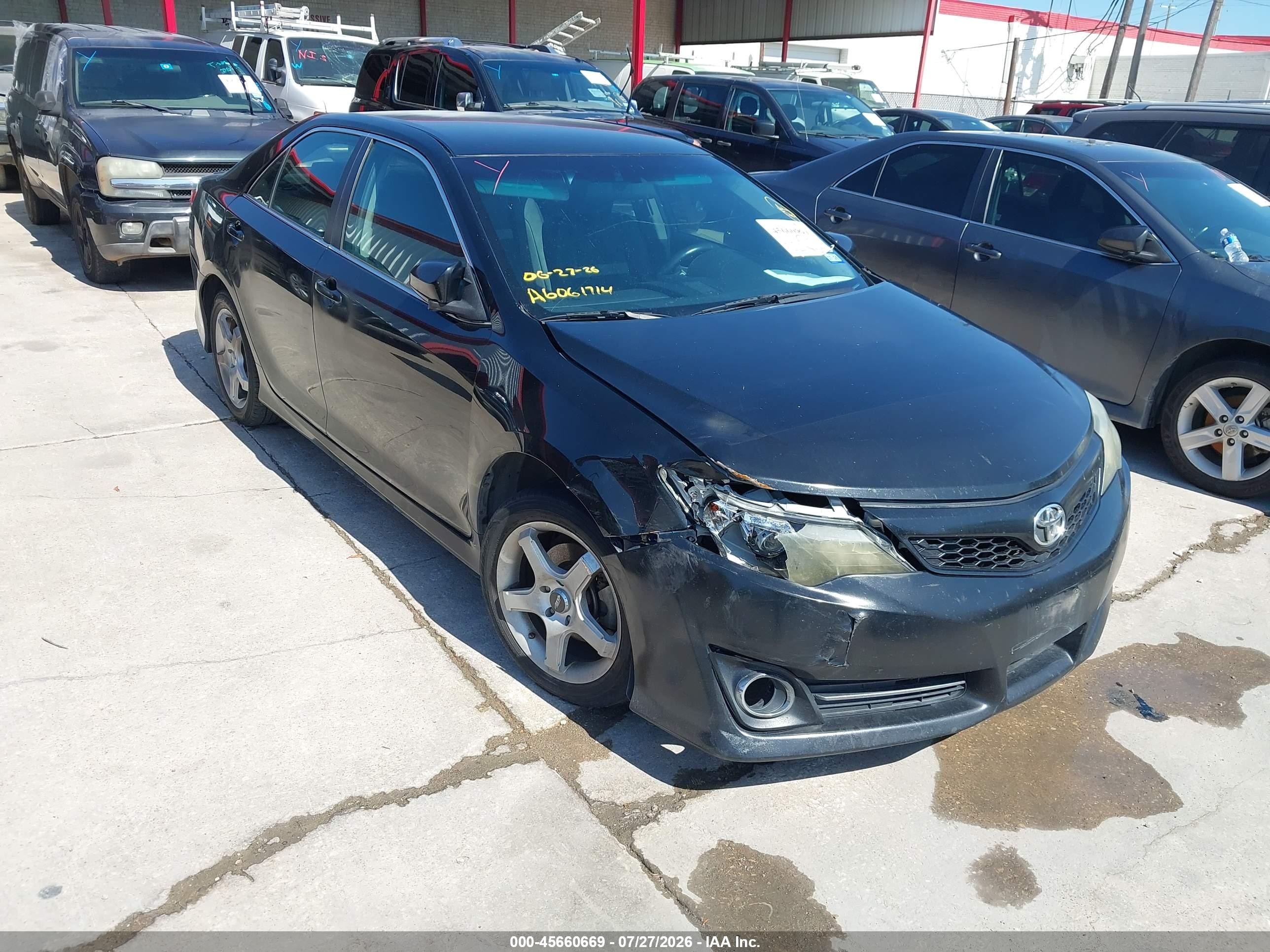 2014 Toyota Camry Se Black vin: 4T1BF1FK5EU411797