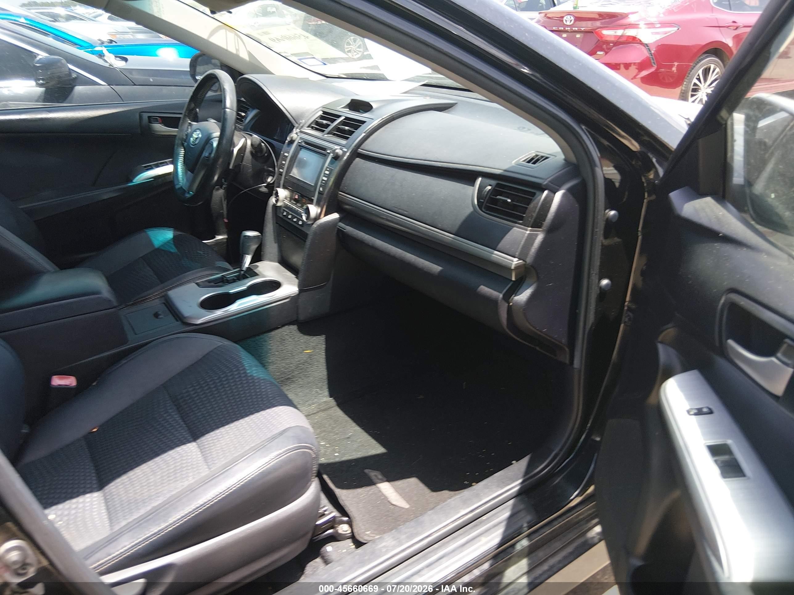 2014 Toyota Camry Se Black vin: 4T1BF1FK5EU411797