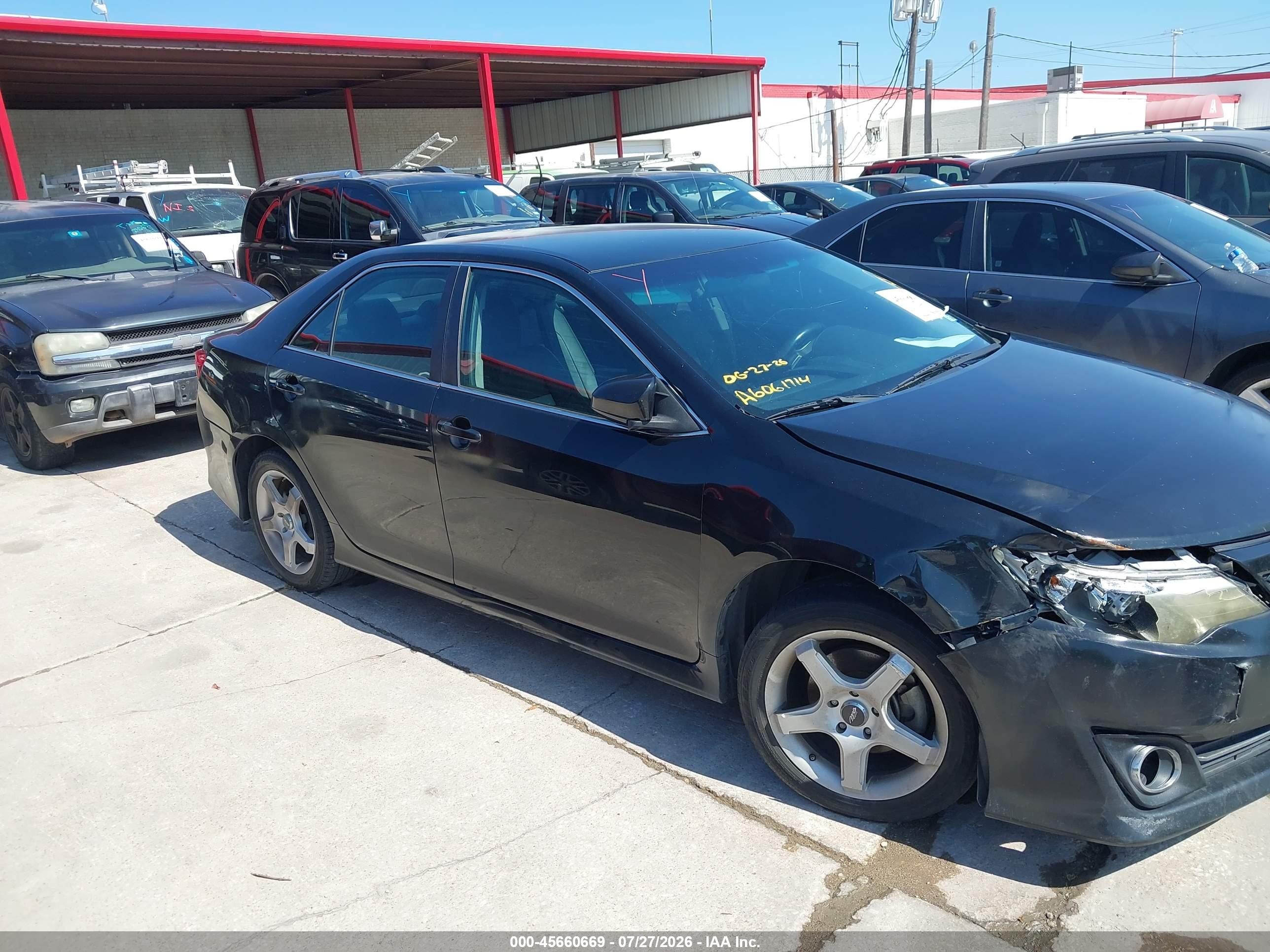2014 Toyota Camry Se Black vin: 4T1BF1FK5EU411797