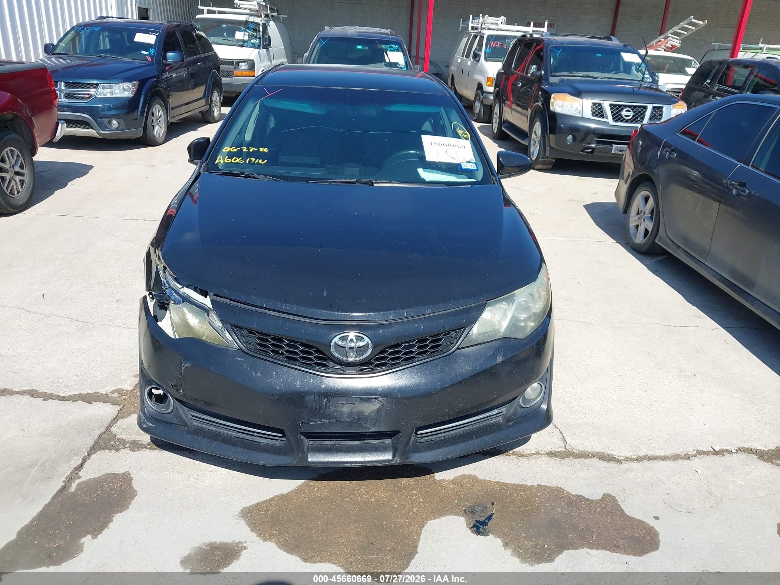 2014 Toyota Camry Se Black vin: 4T1BF1FK5EU411797