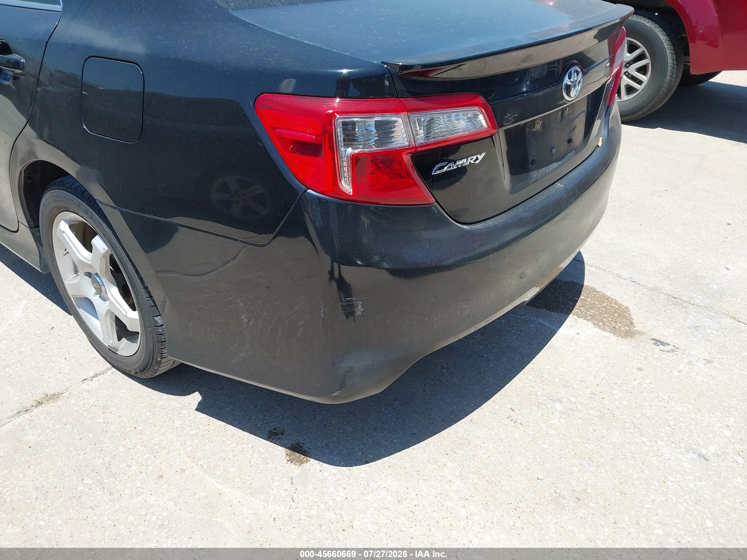 2014 Toyota Camry Se Black vin: 4T1BF1FK5EU411797