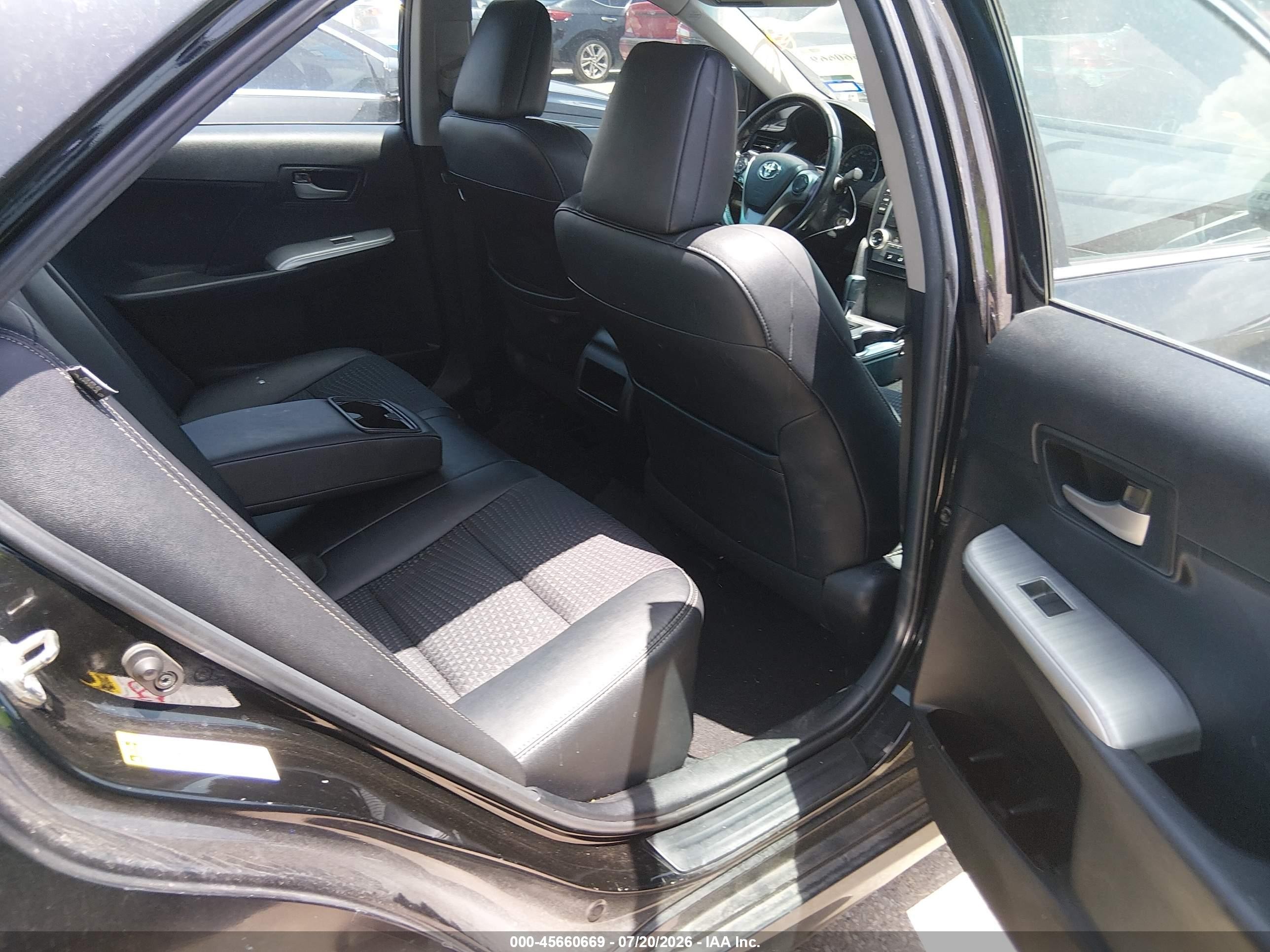 2014 Toyota Camry Se Black vin: 4T1BF1FK5EU411797