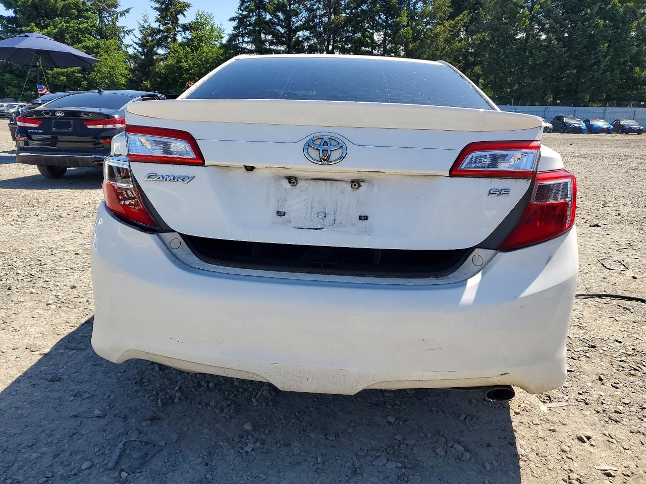 2014 Toyota Camry Se White vin: 4T1BF1FK5EU425733