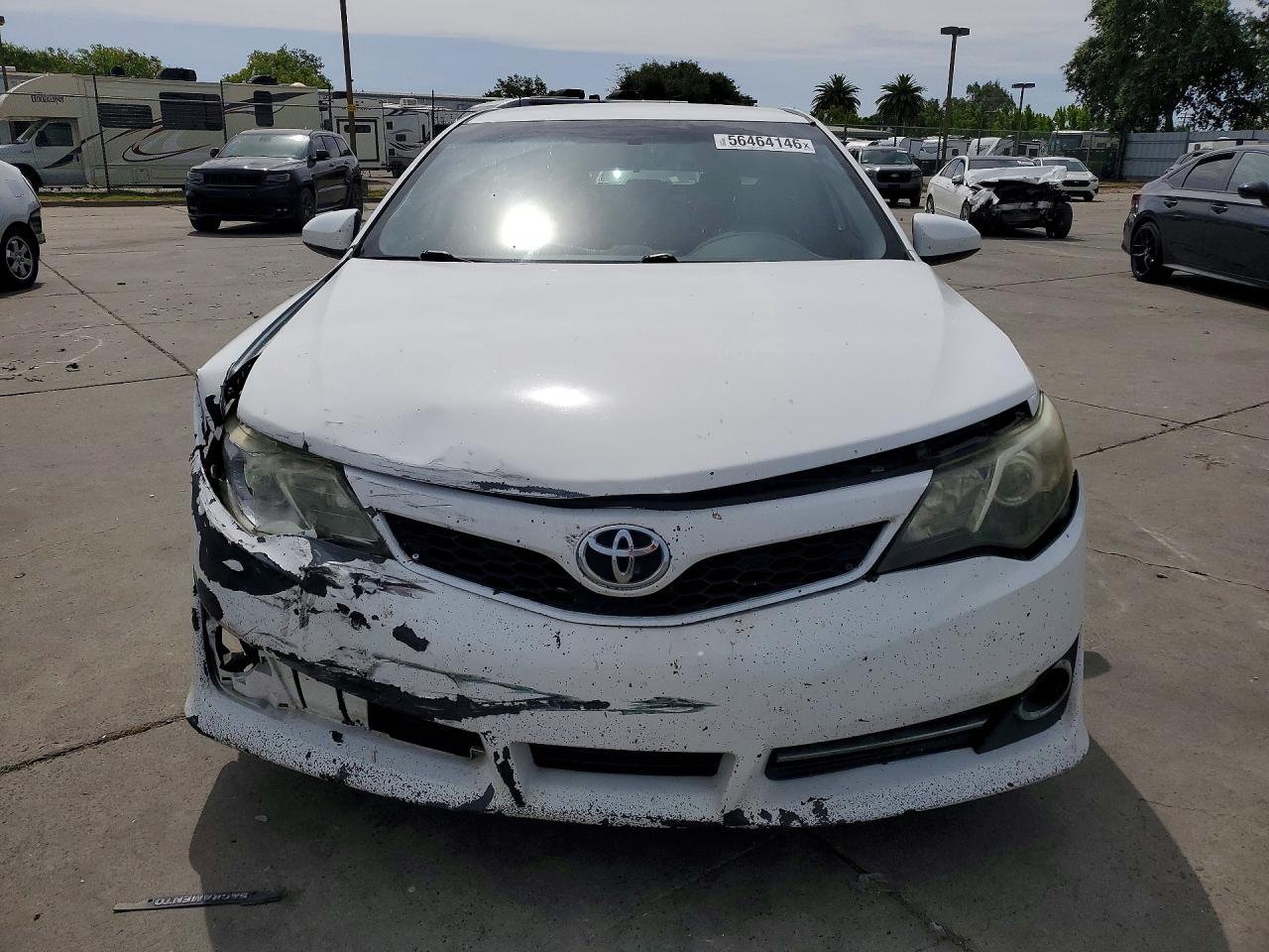 2014 Toyota Camry Se White vin: 4T1BF1FK5EU442578
