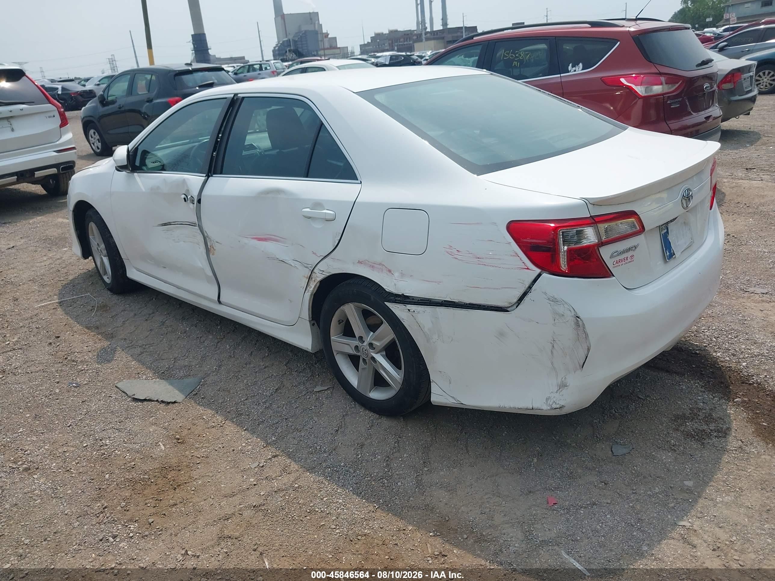 2014 Toyota Camry Se White vin: 4T1BF1FK5EU458067