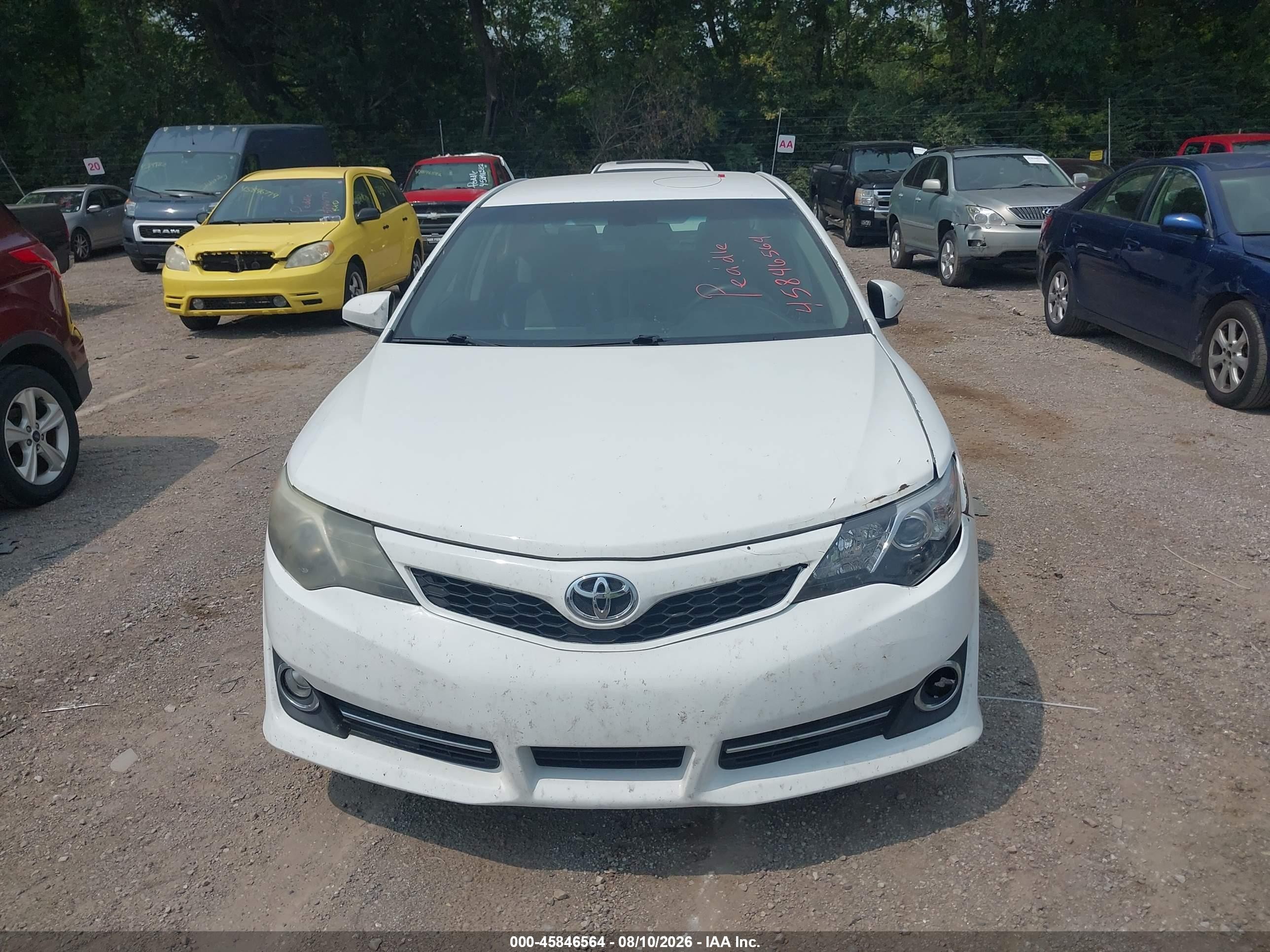 2014 Toyota Camry Se White vin: 4T1BF1FK5EU458067