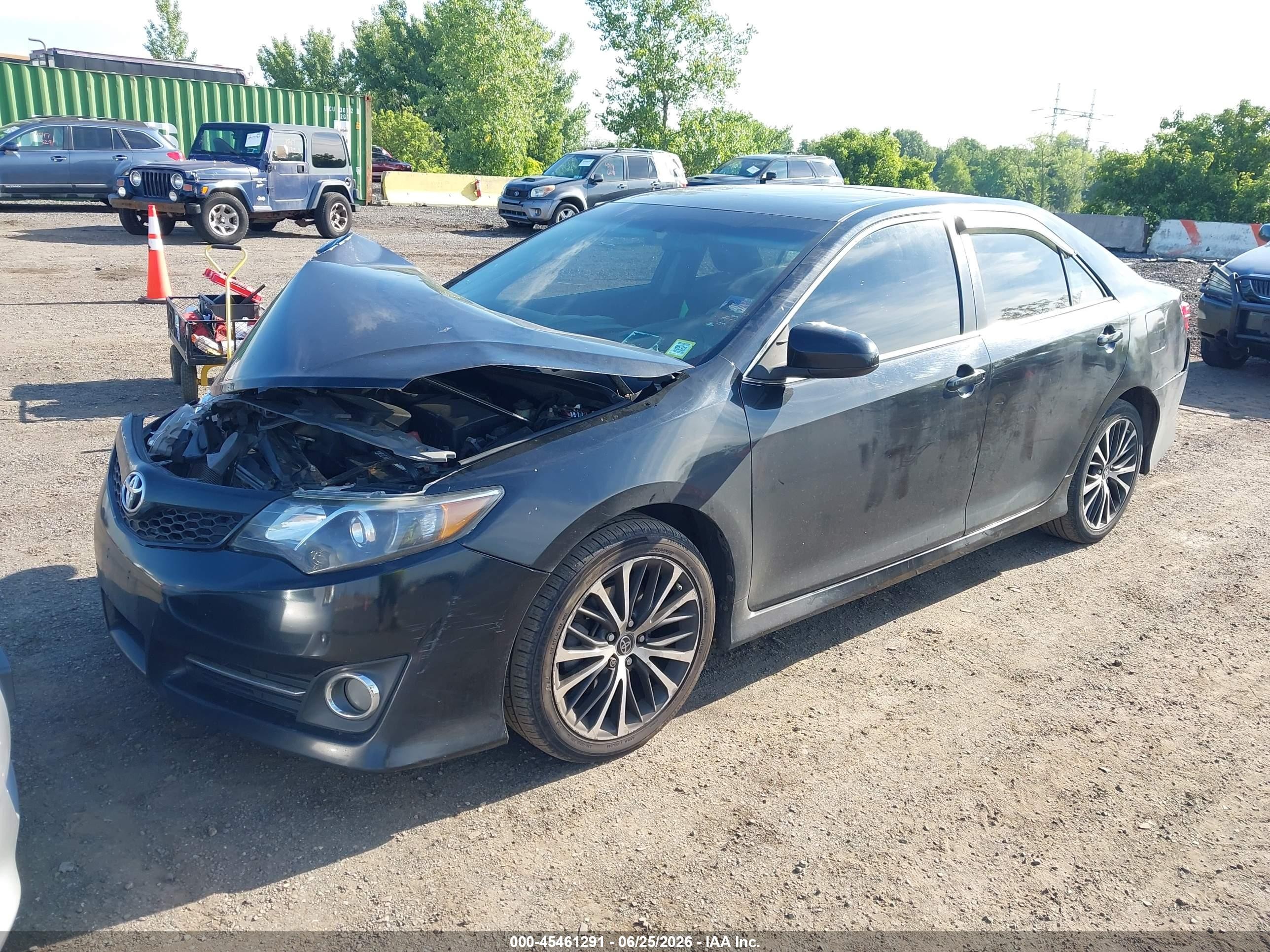 2014 Toyota Camry Se Sport Черный vin: 4T1BF1FK5EU463804
