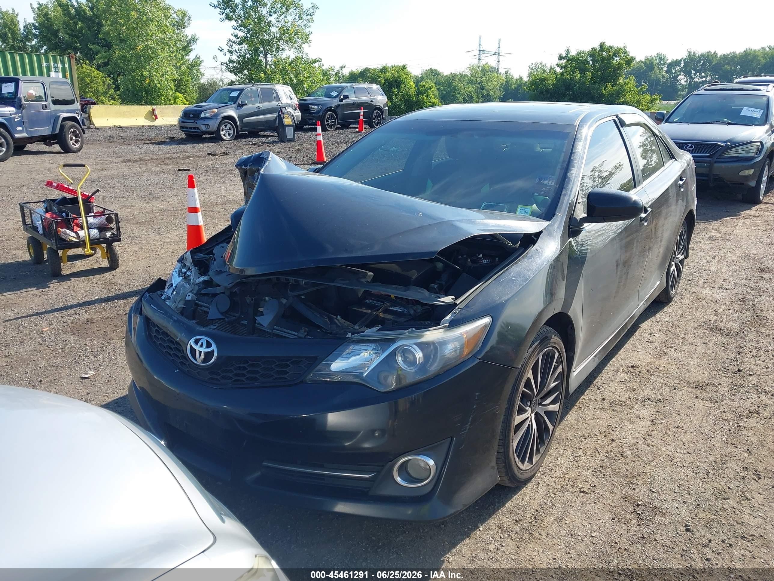 2014 Toyota Camry Se Sport Черный vin: 4T1BF1FK5EU463804