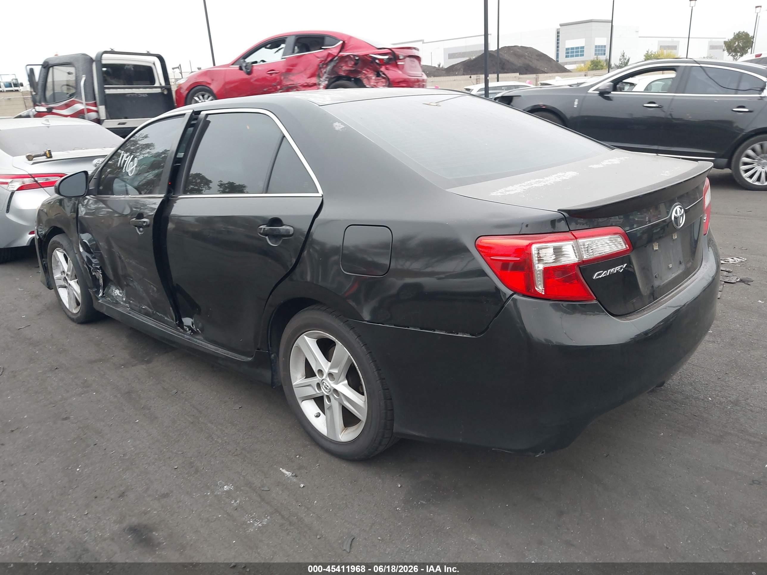 2014 Toyota Camry Se Black vin: 4T1BF1FK5EU472082