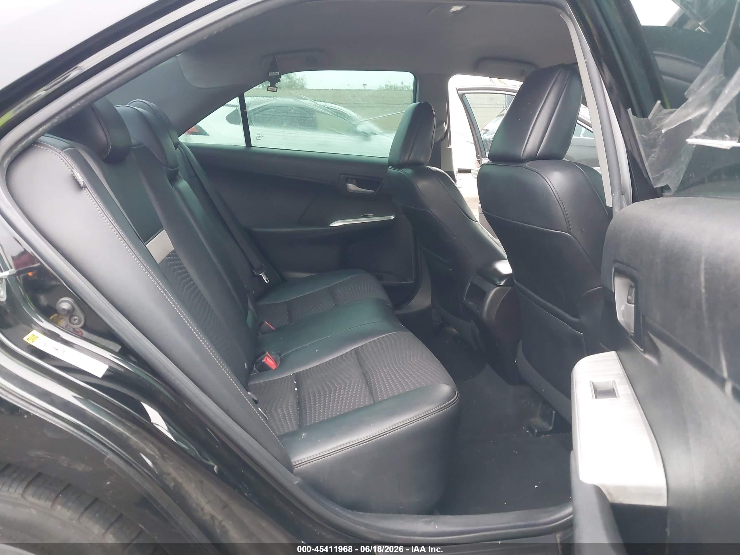 2014 Toyota Camry Se Black vin: 4T1BF1FK5EU472082