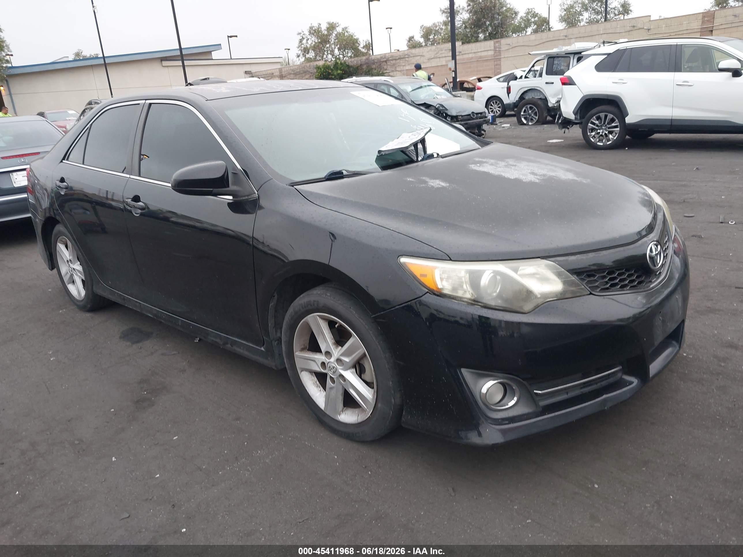 2014 Toyota Camry Se Black vin: 4T1BF1FK5EU472082