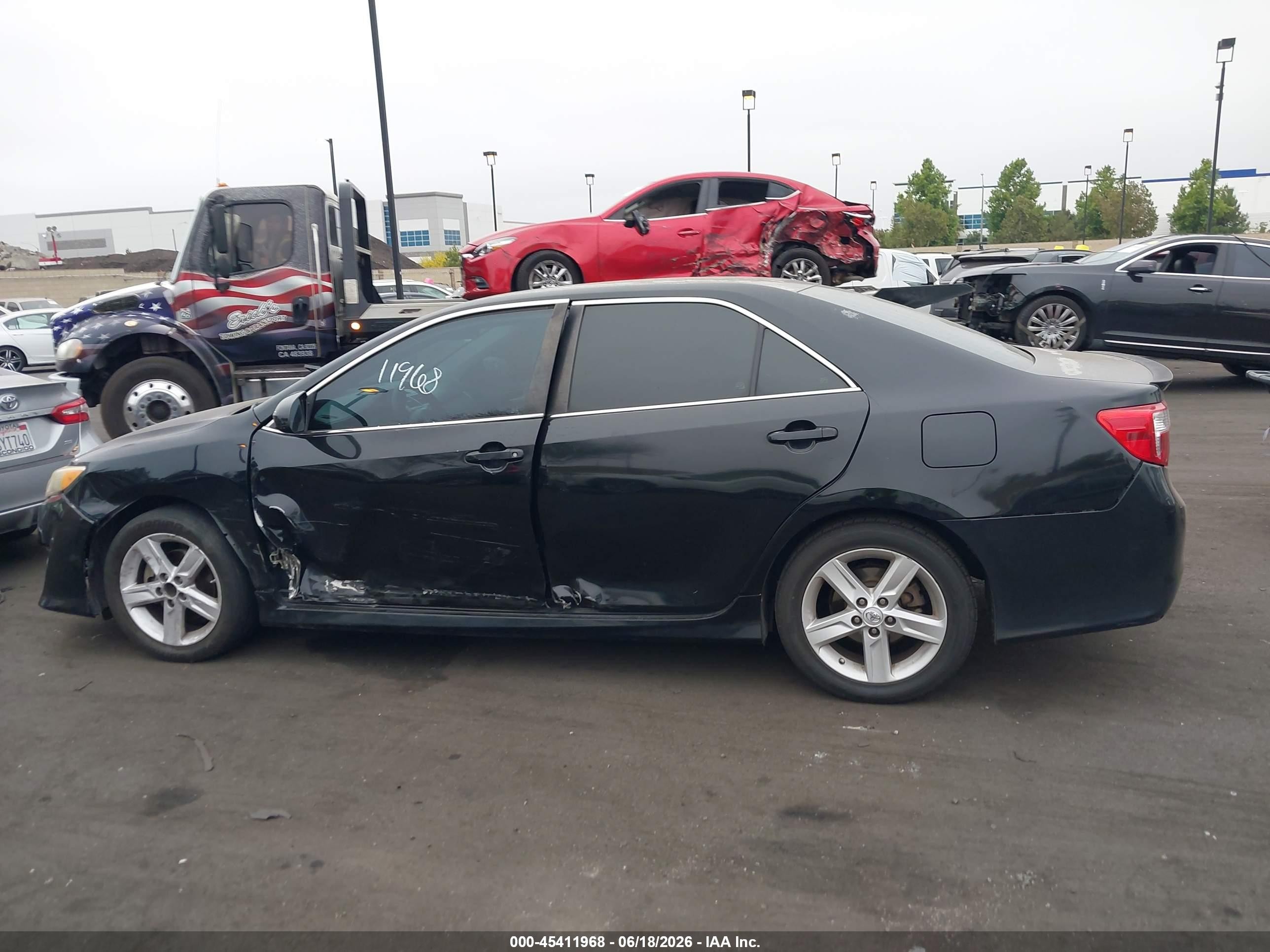 2014 Toyota Camry Se Black vin: 4T1BF1FK5EU472082