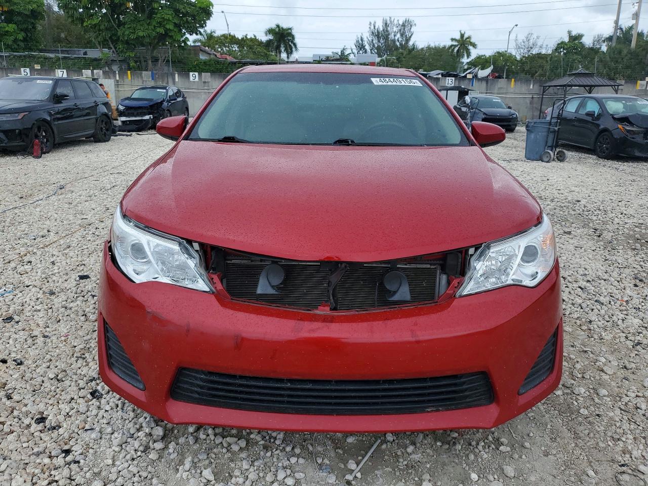 2014 Toyota Camry Le Красный vin: 4T1BF1FK5EU728446