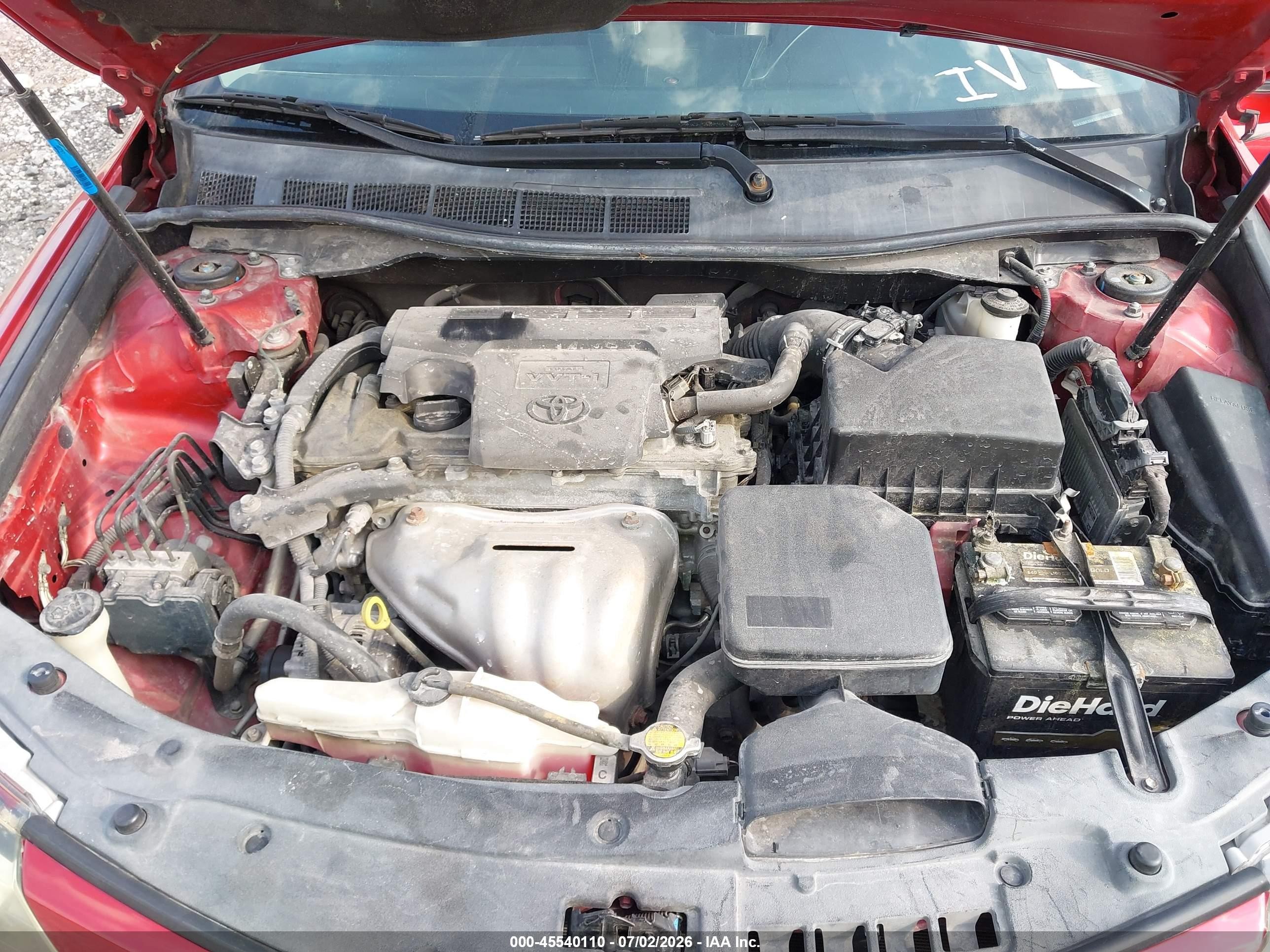 2014 Toyota Camry Se Red vin: 4T1BF1FK5EU744579