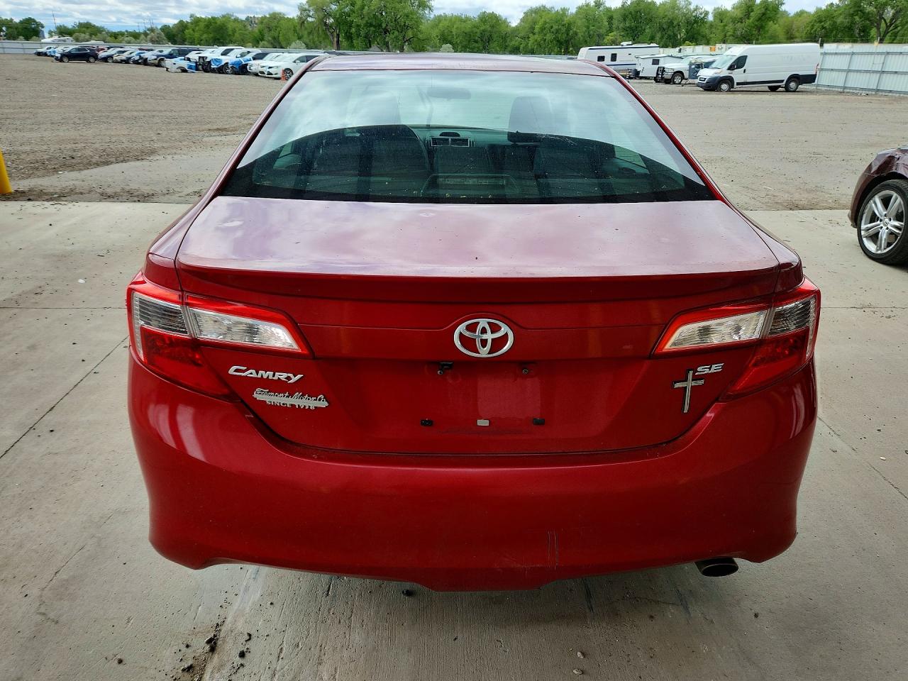 2014 Toyota Camry Se Red vin: 4T1BF1FK5EU746669