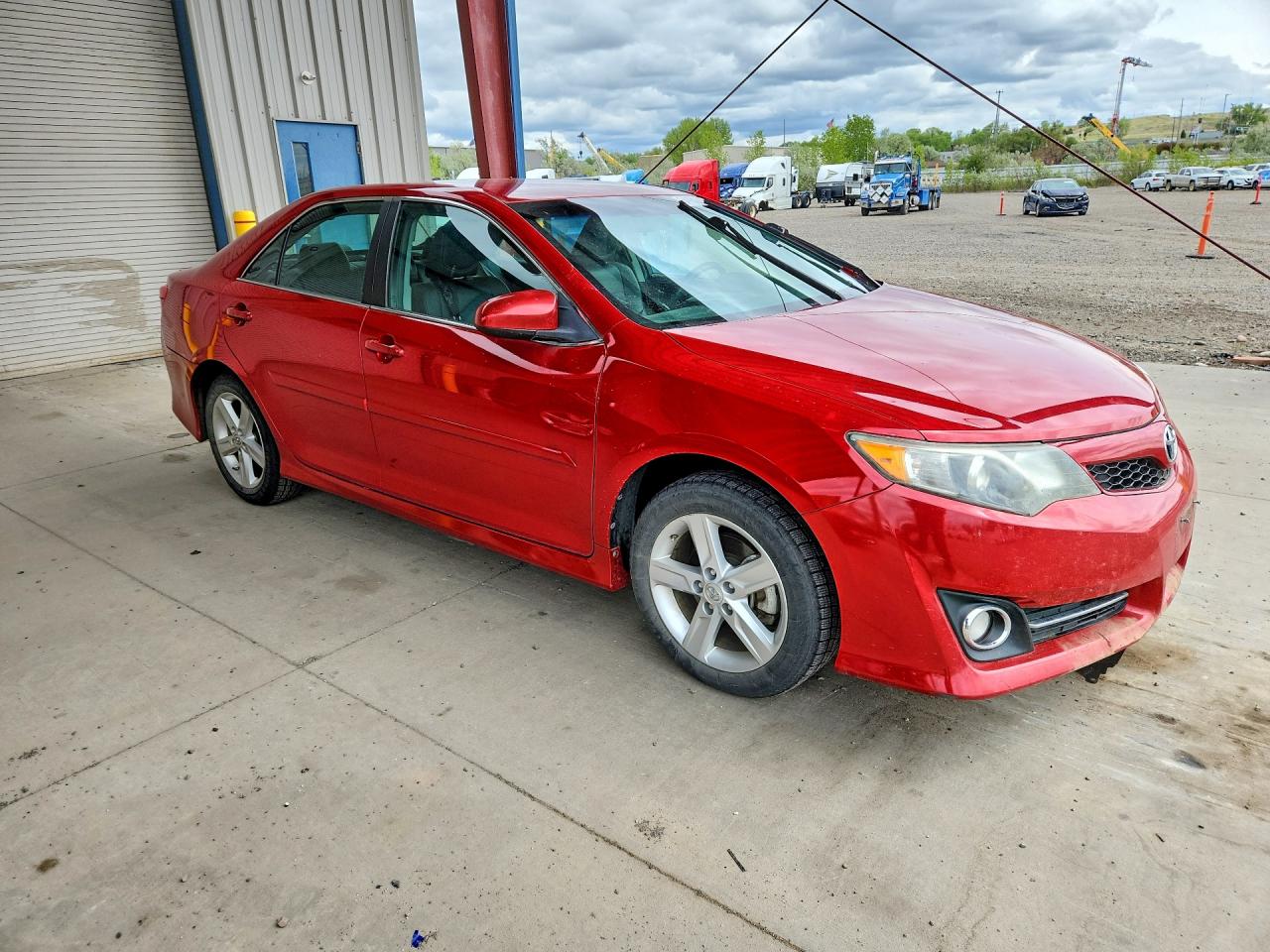 2014 Toyota Camry Se Red vin: 4T1BF1FK5EU746669